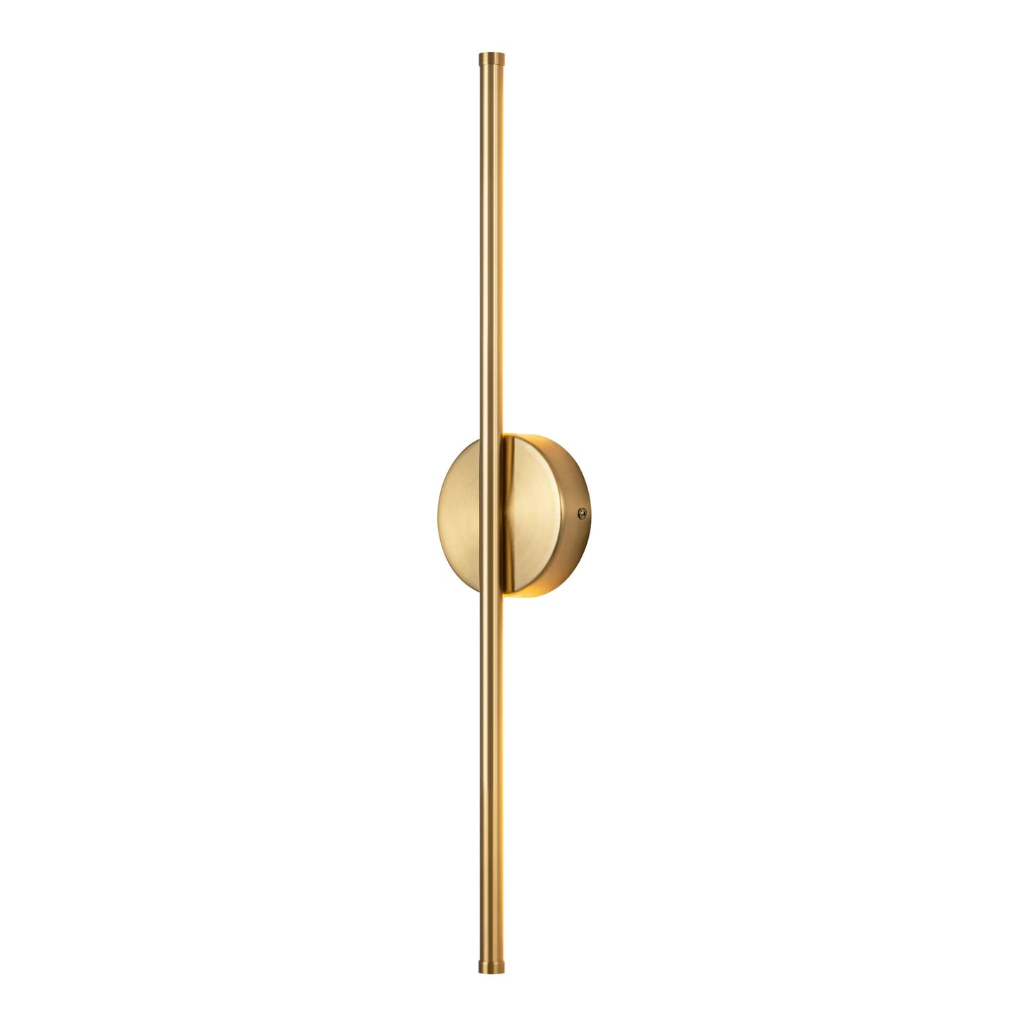 Applique murale linéaire moderne à 1 ampoule, noire/dorée/nickel, à LED, à intensité variable, pour salle de bain