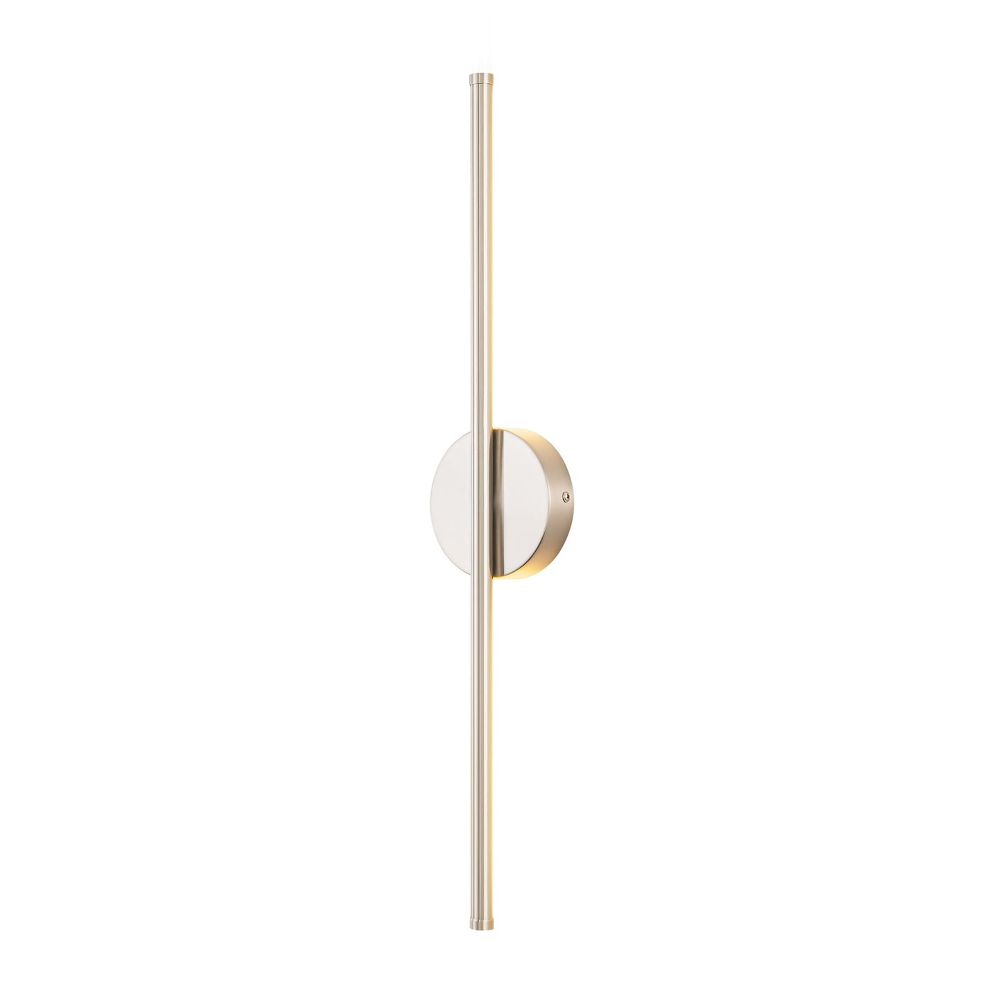 Applique murale linéaire moderne à 1 ampoule, noire/dorée/nickel, à LED, à intensité variable, pour salle de bain