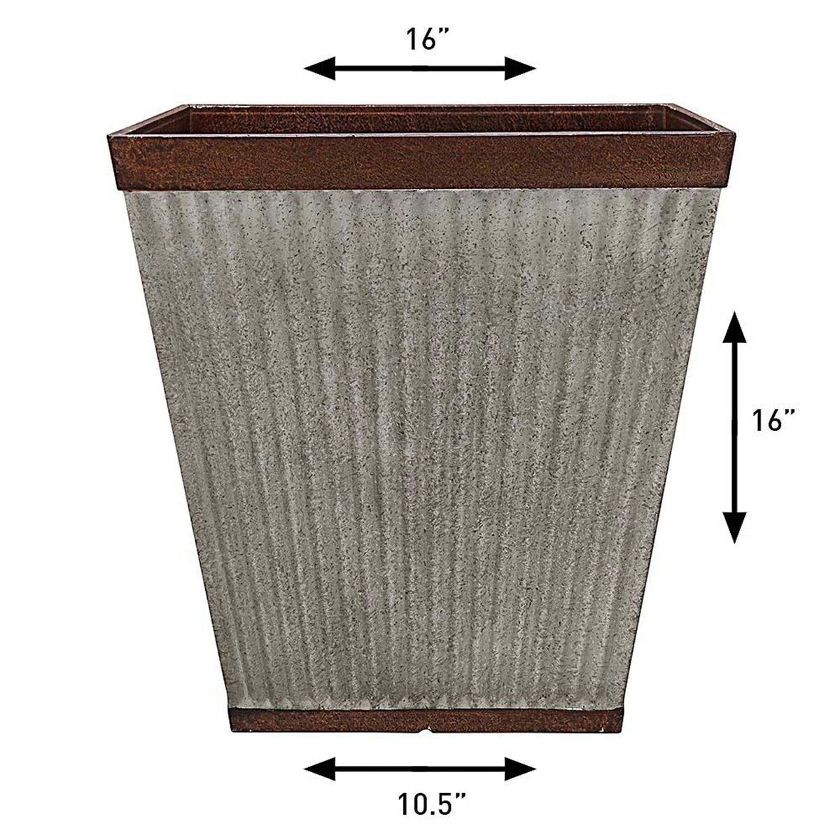 Jardinière Westlake pour patio sud