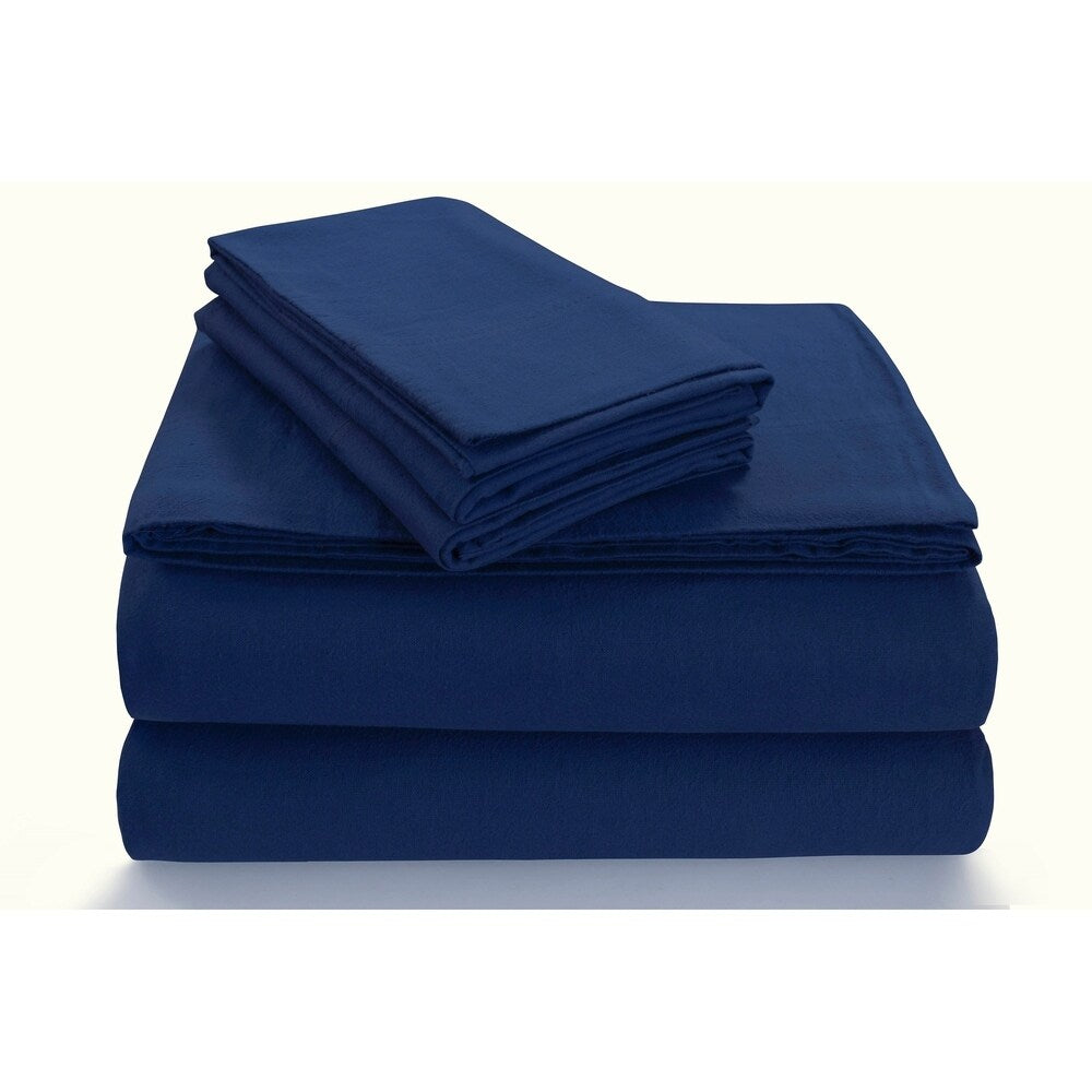 Parure de lit en flanelle douillette 170 g/m² avec poche extra profonde