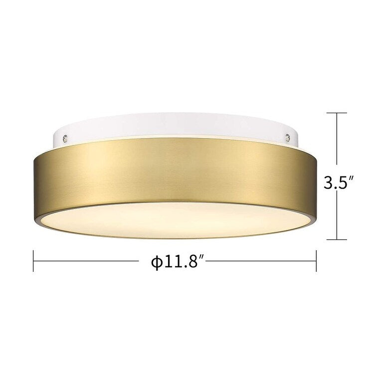 Plafonnier encastré à 2 lumières avec abat-jour en verre dépoli – 12 po L x 12 po l x 3,5 po H