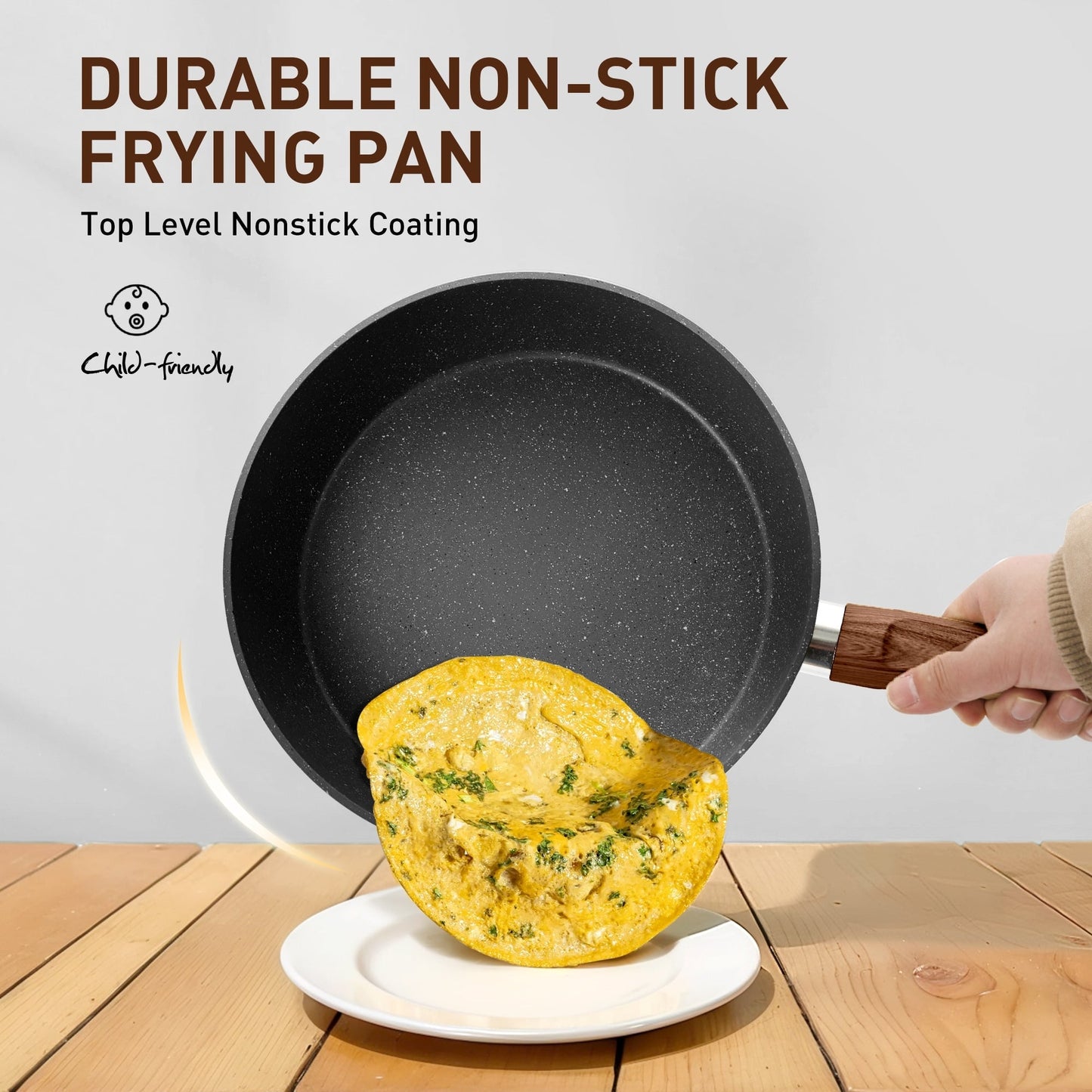 Batterie de cuisine et ustensiles de cuisson en granit de 30 pièces, ensemble de poêles de cuisson, ensemble de casseroles et poêles antiadhésives