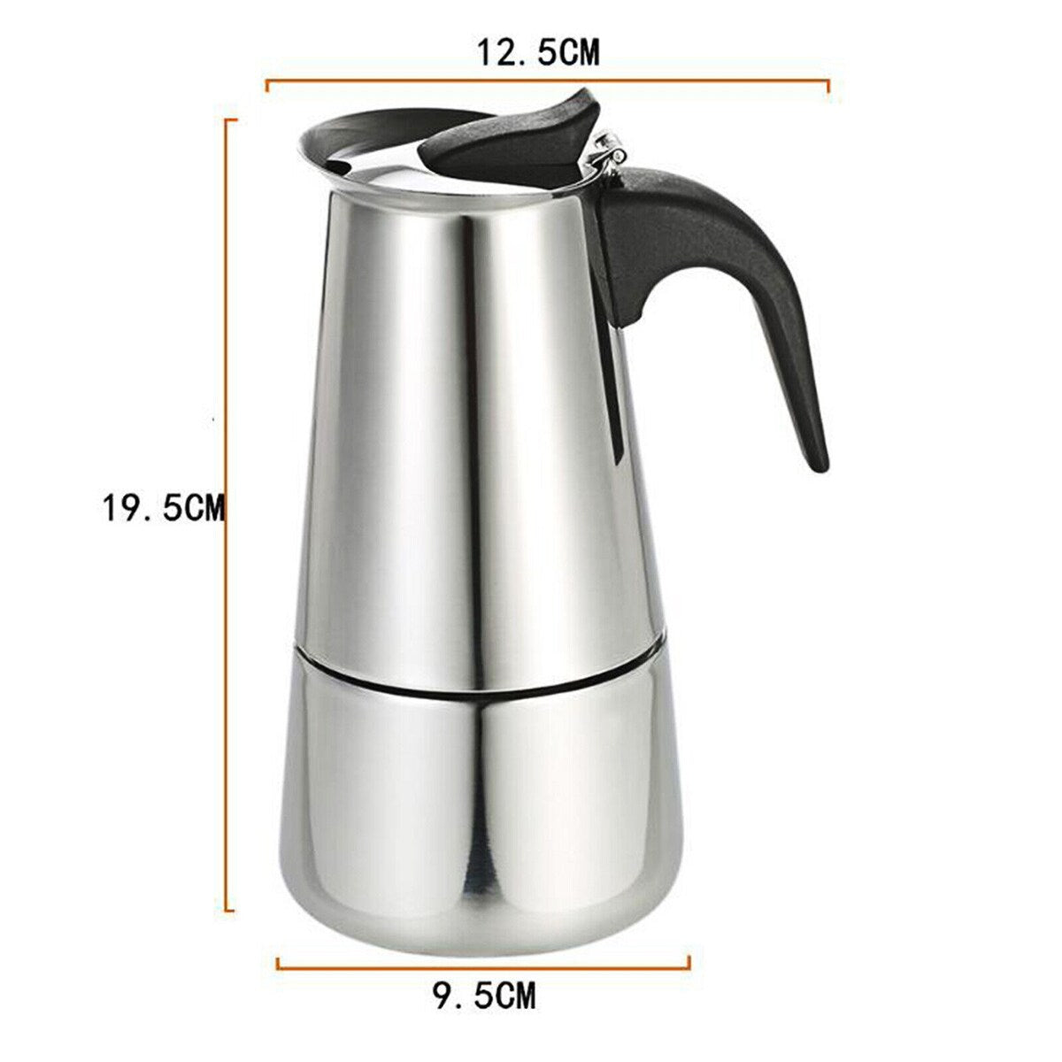 Cafetière Moka en acier inoxydable de 300 ml