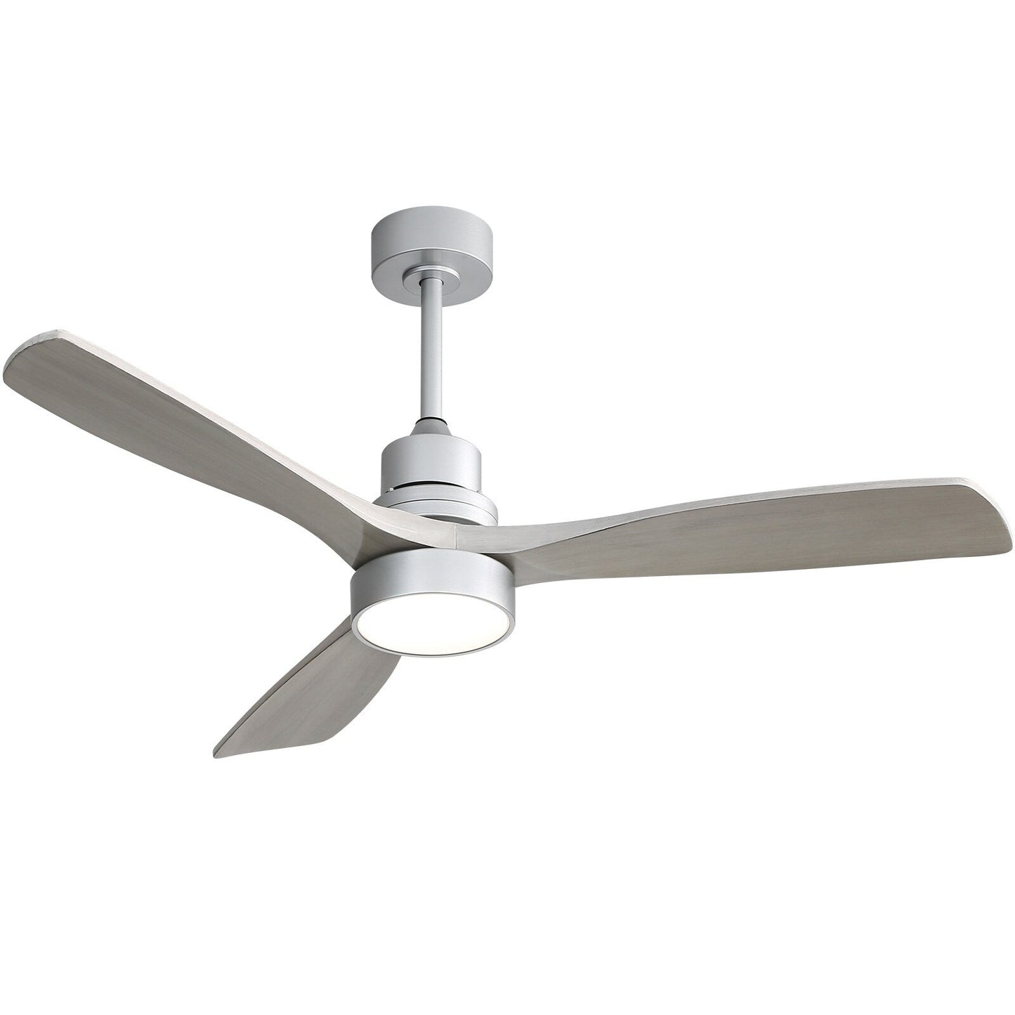 Ventilateur de plafond à LED intégré 48 et 52 pouces avec lumière et télécommande, moteur CC réversible