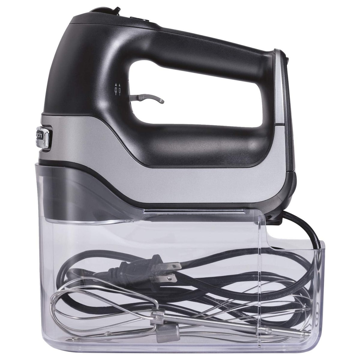 Batteur électrique à main 5 vitesses avec étui de rangement à clipser, QuickBurst, fouets et fouets à fils torsadés en acier inoxydable, menthe (62658)