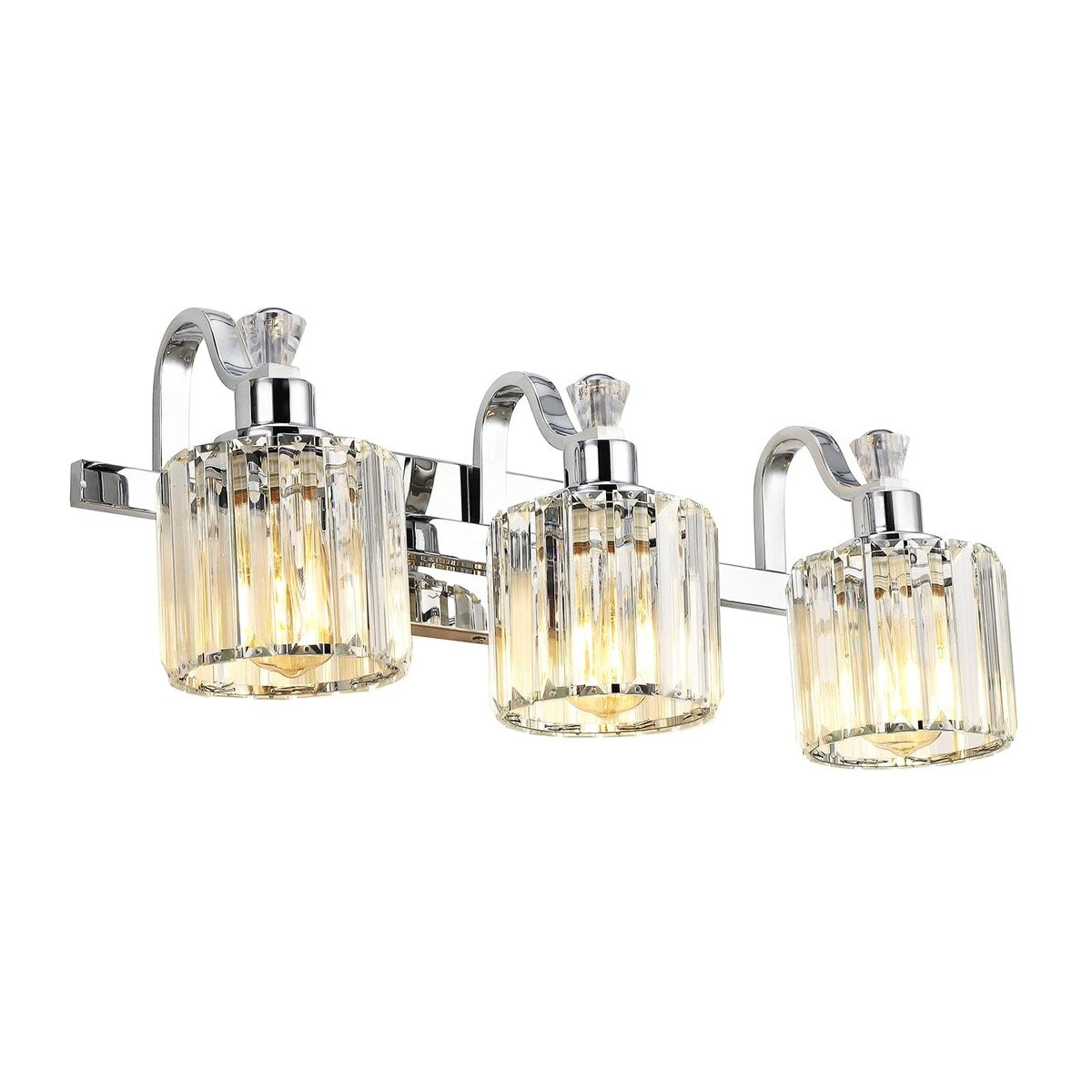 Luminaires de salle de bain modernes en cristal à 5 lumières