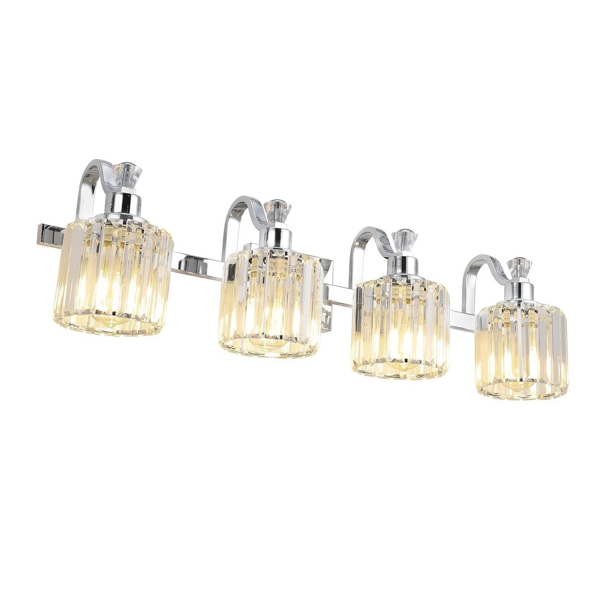 Luminaires de salle de bain modernes en cristal à 5 lumières