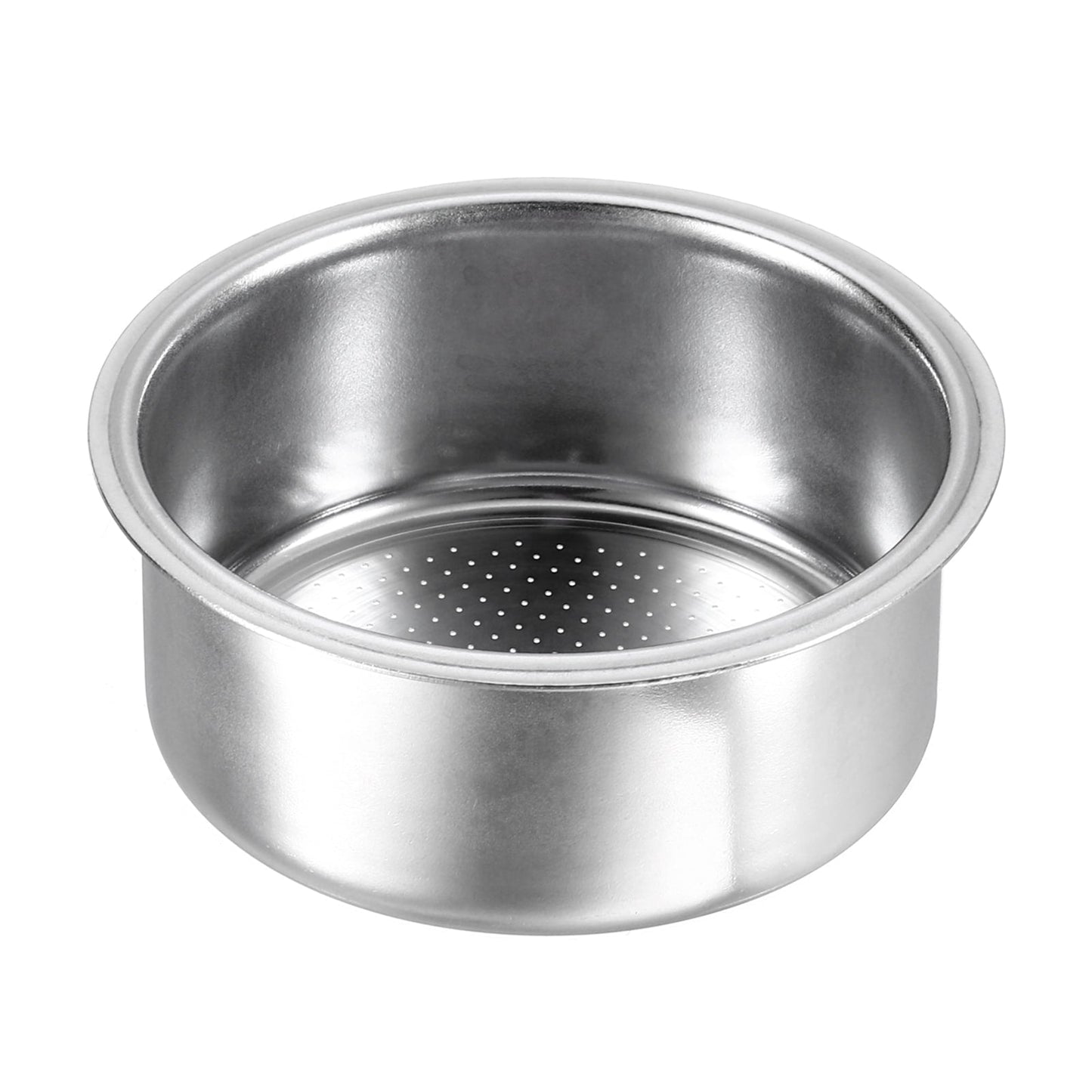 Panier filtre à café 51 mm, bol pour machine à expresso 2 tasses en acier inoxydable - Argent