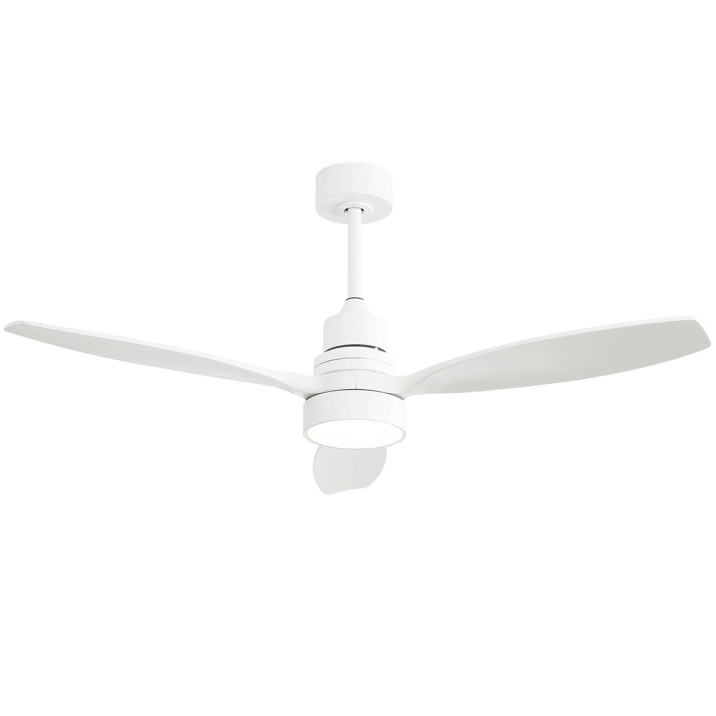 Ventilateur de plafond à LED intégré 48 et 52 pouces avec lumière et télécommande, moteur CC réversible