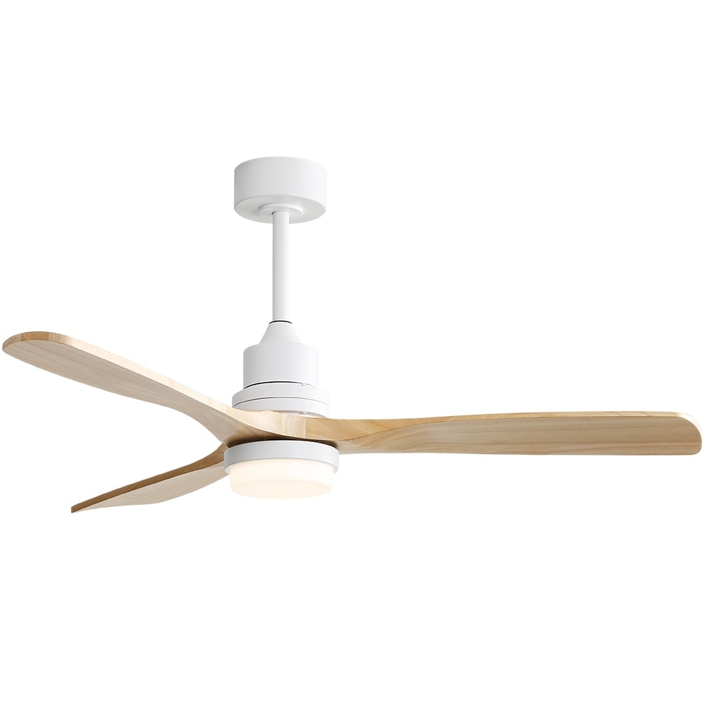 Ventilateur de plafond d'intérieur en bois Sofucor 52 avec télécommande et éclairage intégré en option