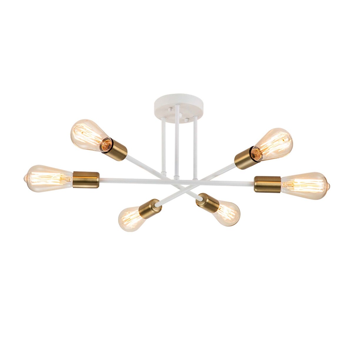 Plafonnier semi-encastré moderne en métal Sputnik de 60 cm (23,62 po)