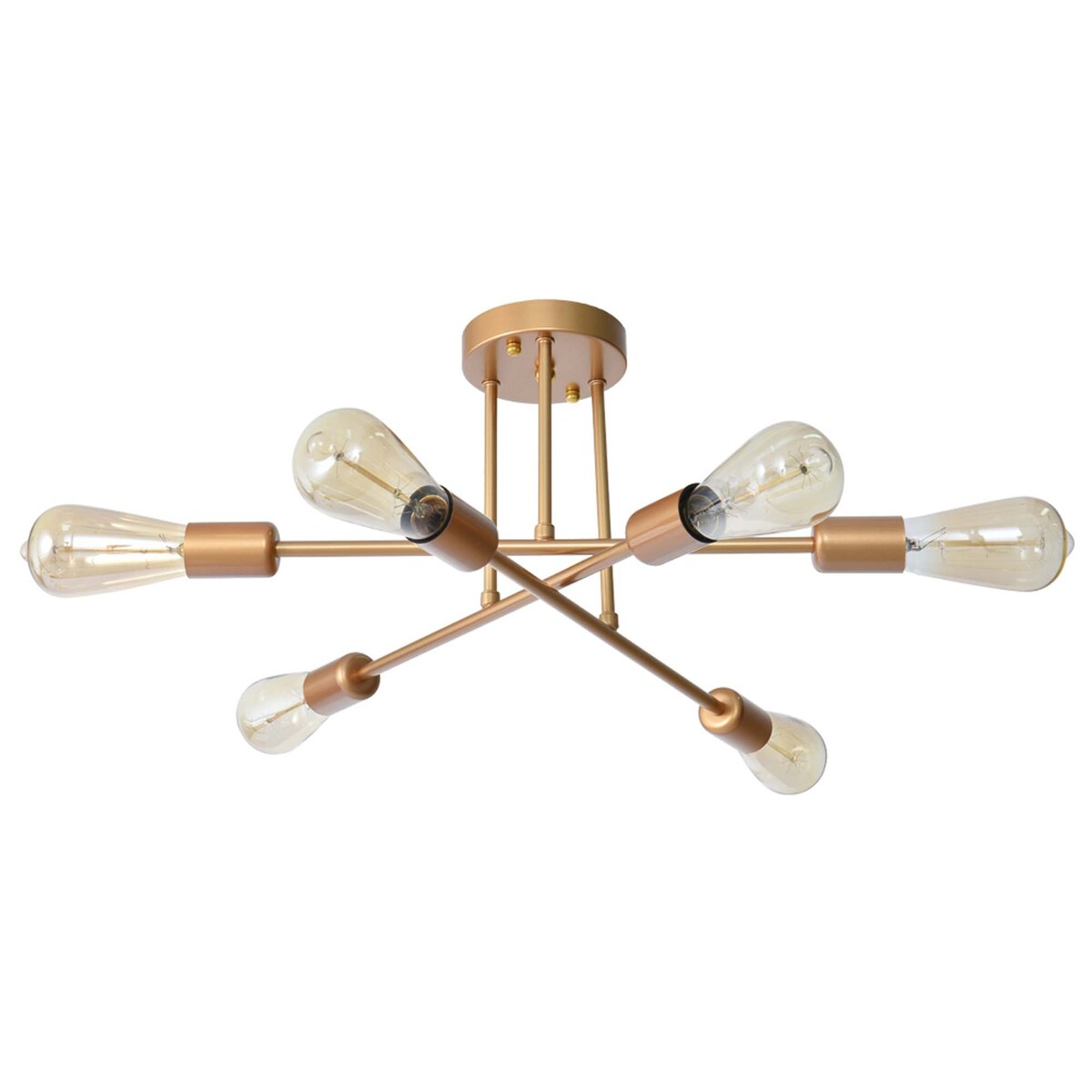 Plafonnier semi-encastré moderne en métal Sputnik de 60 cm (23,62 po)