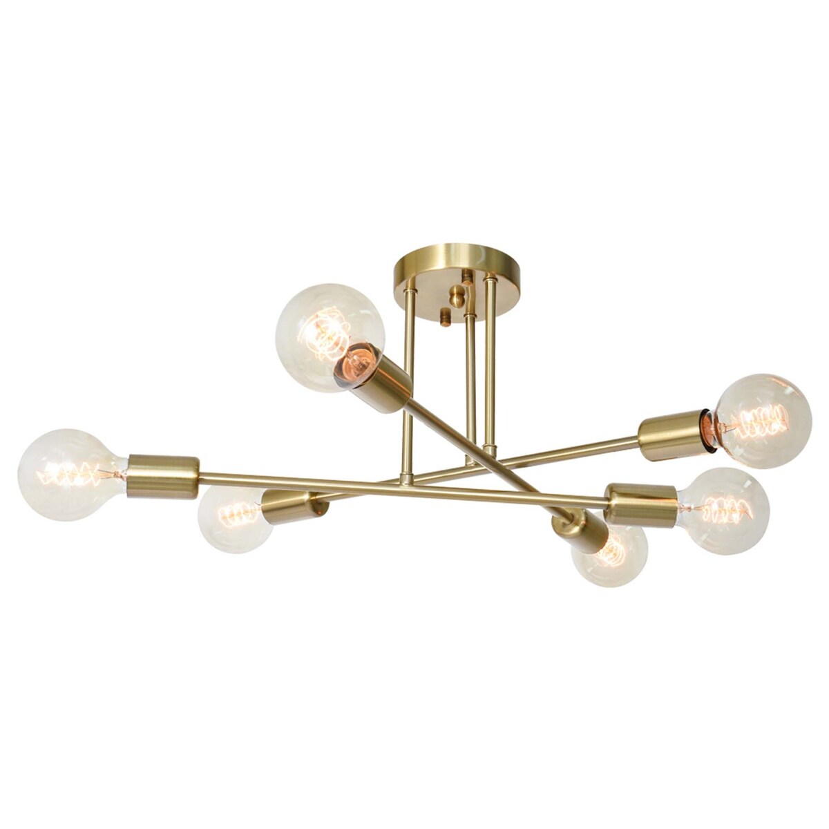 Plafonnier semi-encastré moderne en métal Sputnik de 60 cm (23,62 po)