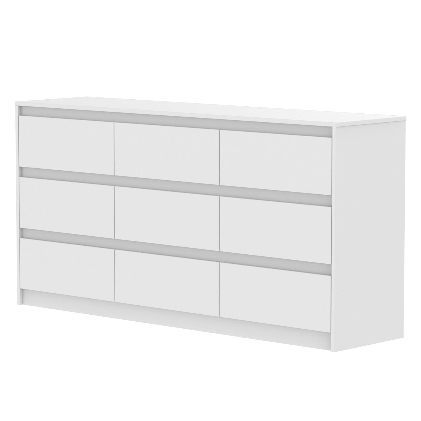 Commode d'appoint à 9 tiroirs 63W pour salon, chambre à coucher