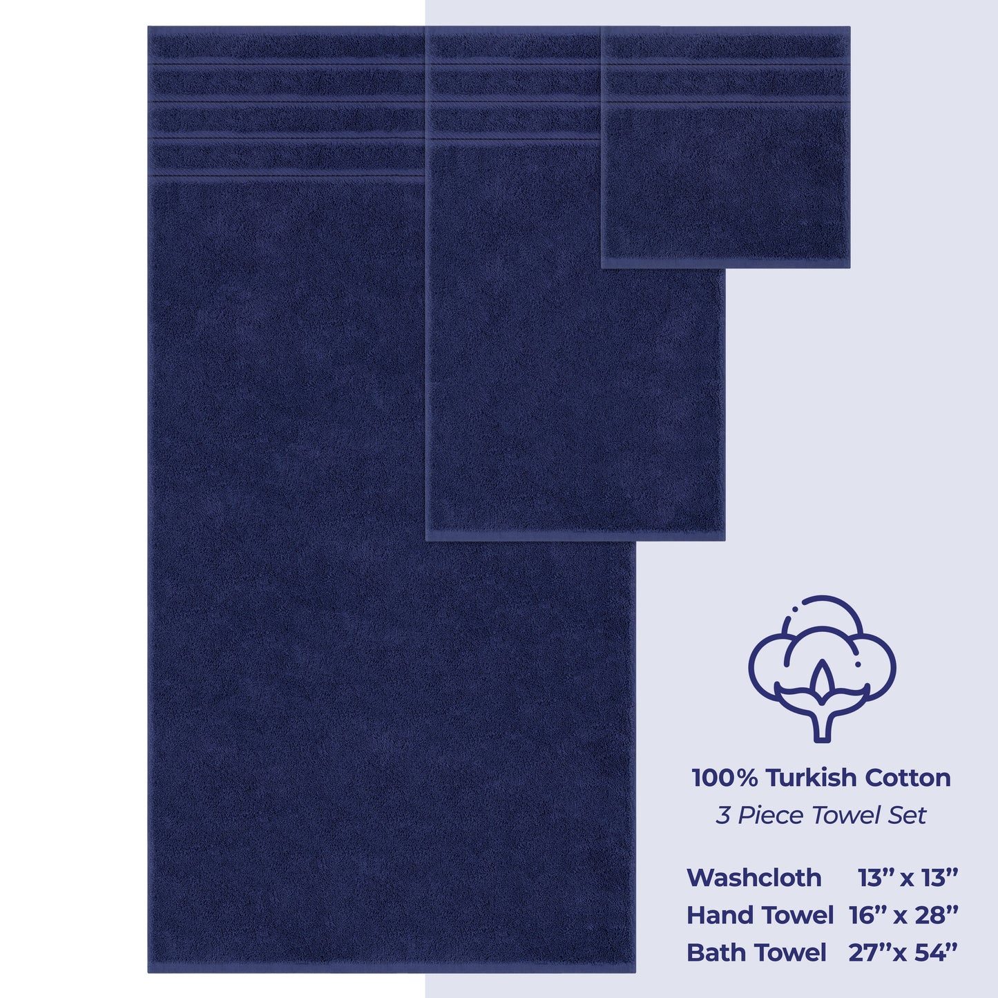 Ensemble de serviettes de bain 3 pièces 100 % coton Serviettes de bain turques de luxe Serviettes de toilette extra larges Serviettes de visage Ensemble de liquidation