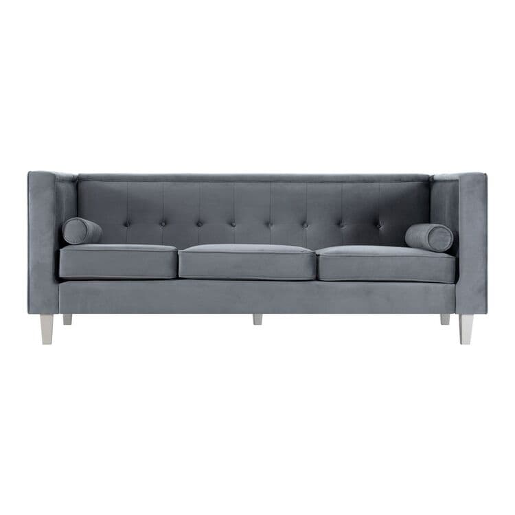 Sofa for Living Room Mid Century Sofa Tufted Cushion Solid Wooden Legs for Living Room Bedroom Comfy