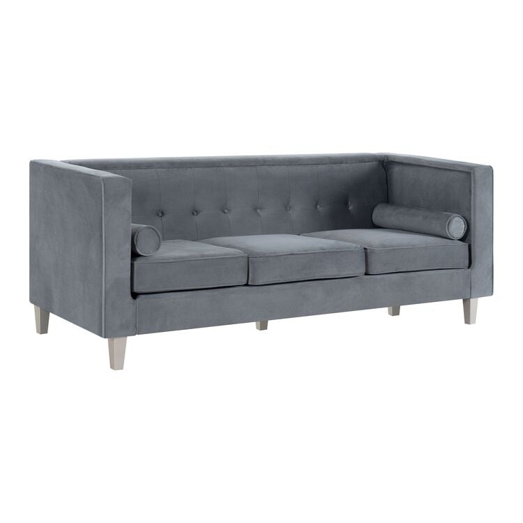 Sofa for Living Room Mid Century Sofa Tufted Cushion Solid Wooden Legs for Living Room Bedroom Comfy