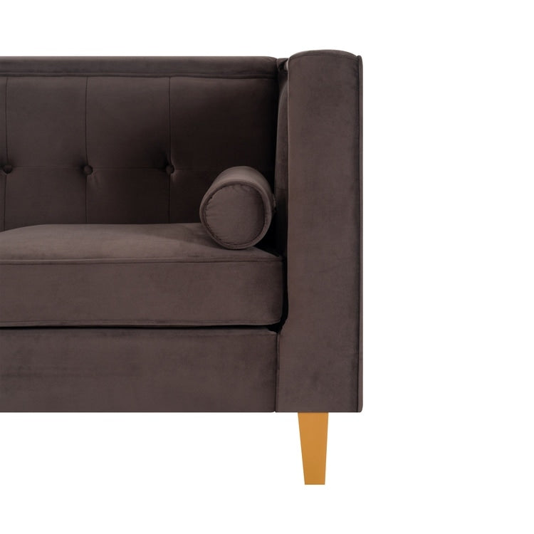 Sofa for Living Room Mid Century Sofa Tufted Cushion Solid Wooden Legs for Living Room Bedroom Comfy