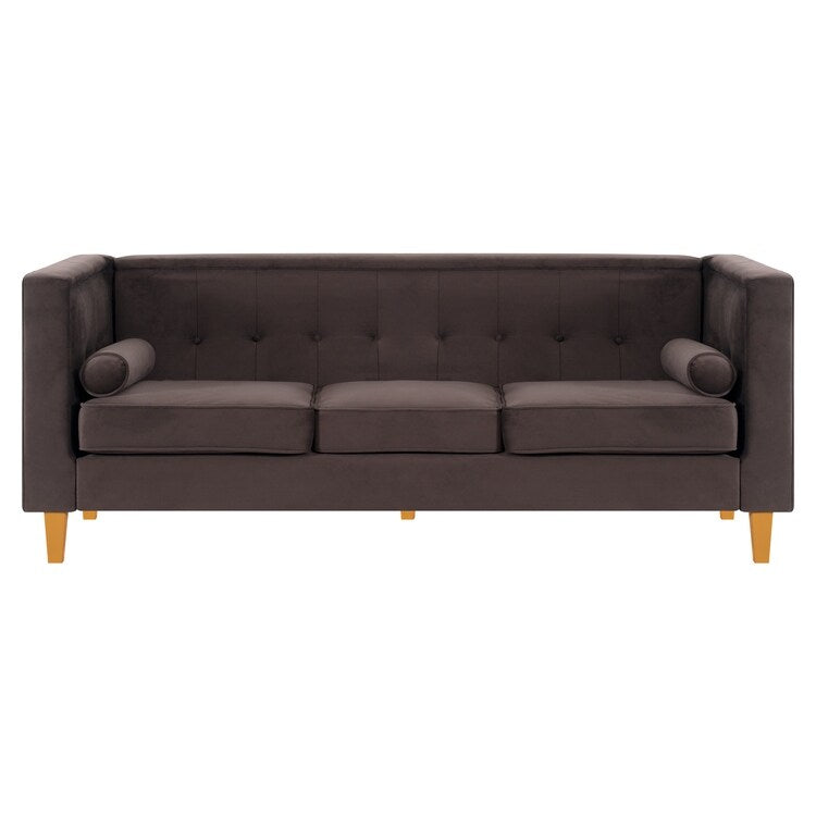 Sofa for Living Room Mid Century Sofa Tufted Cushion Solid Wooden Legs for Living Room Bedroom Comfy