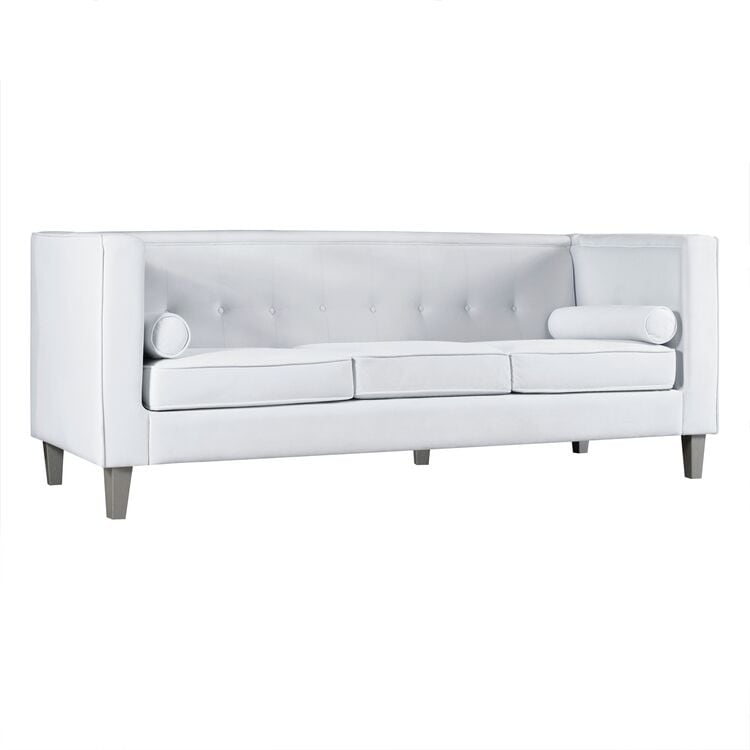 Sofa for Living Room Mid Century Sofa Tufted Cushion Solid Wooden Legs for Living Room Bedroom Comfy
