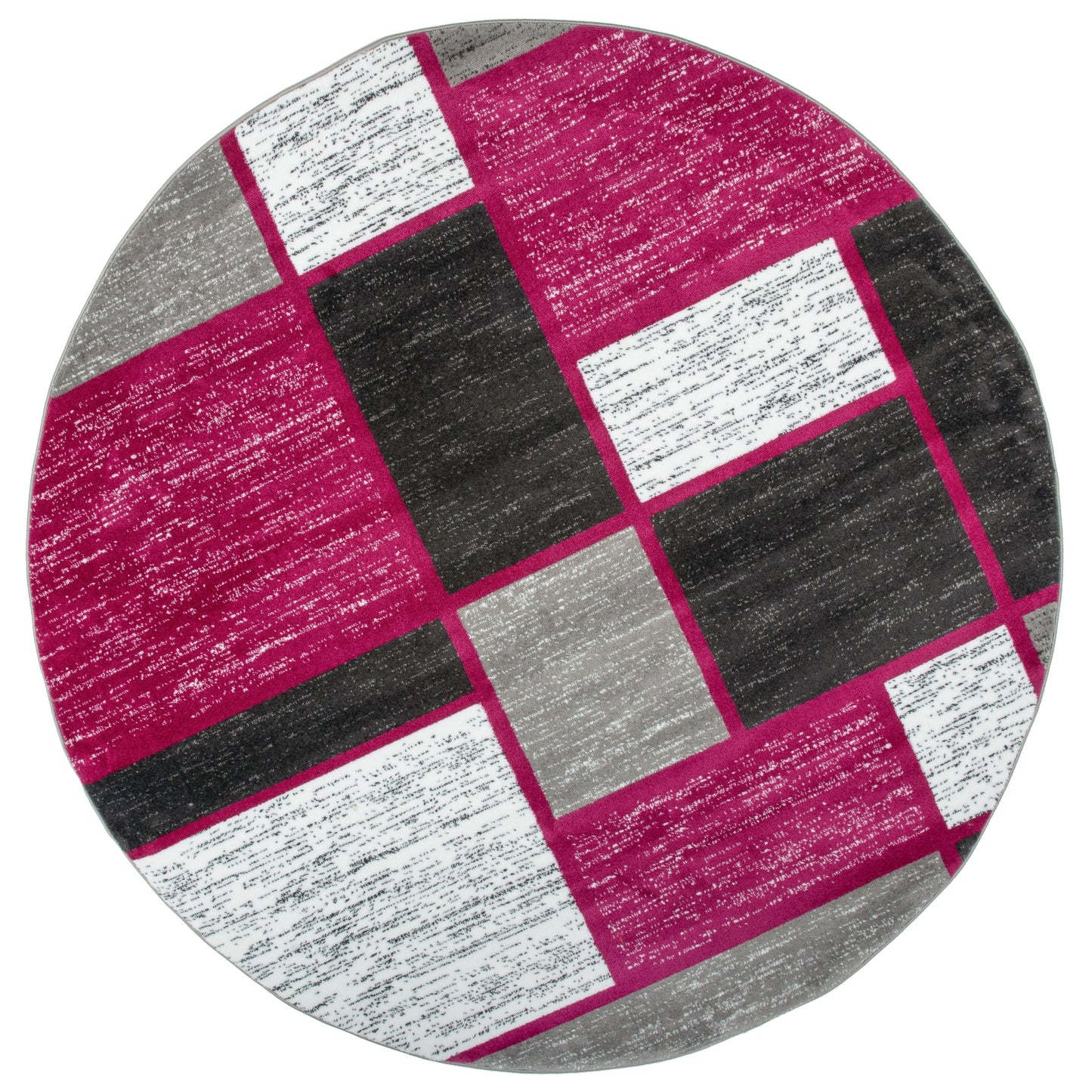 Tapis contemporain moderne à blocs de couleurs en boîte de la World Rug Gallery