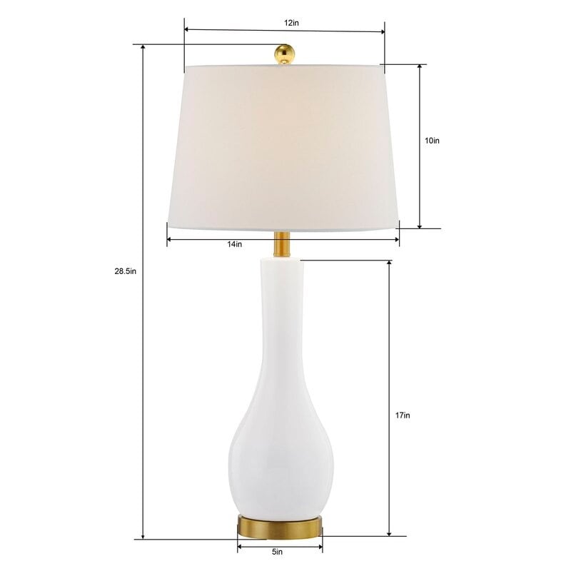 Ensemble de lampes de table en céramique 28,5 avec USB (lot de 2)