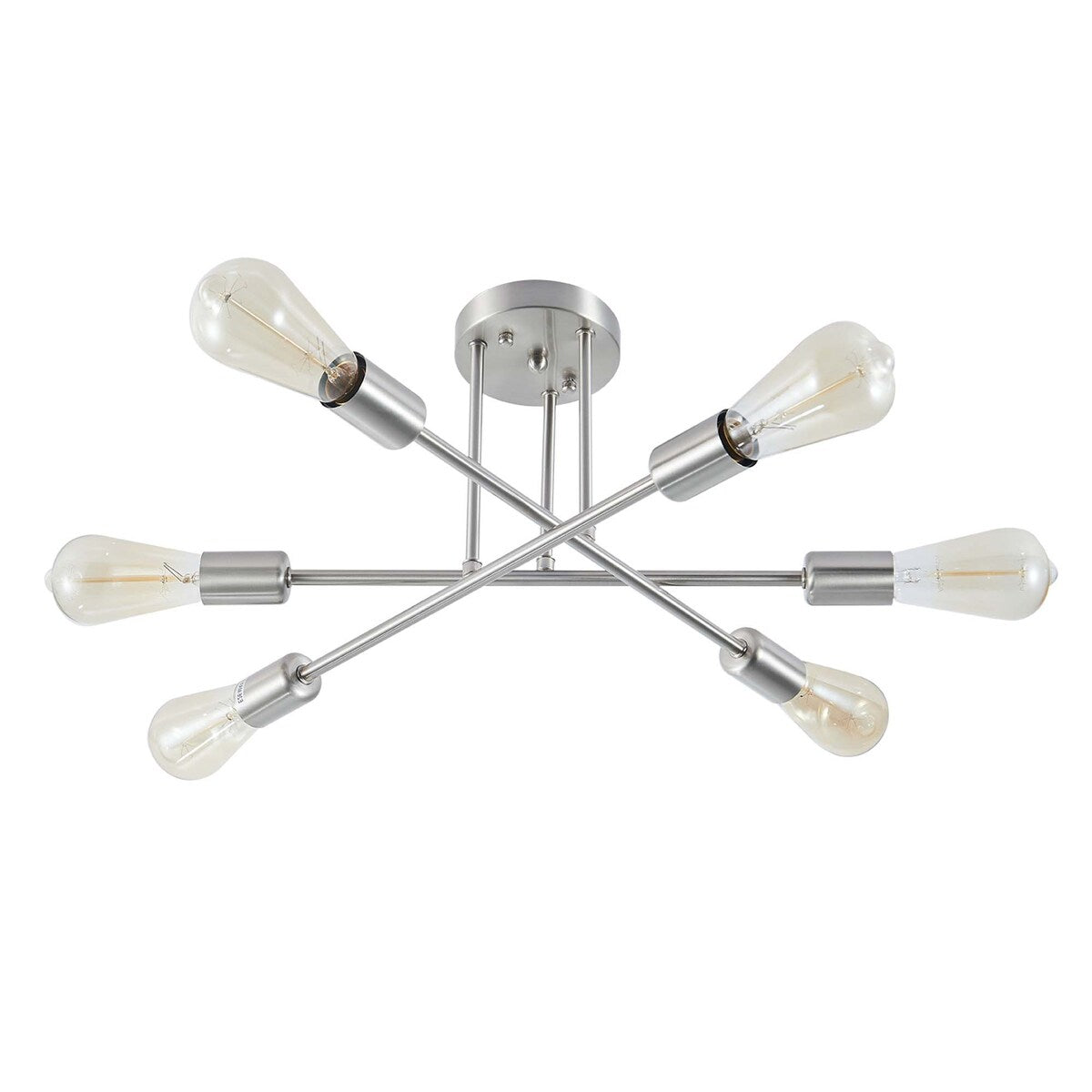 Plafonnier semi-encastré moderne en métal Sputnik de 60 cm (23,62 po)