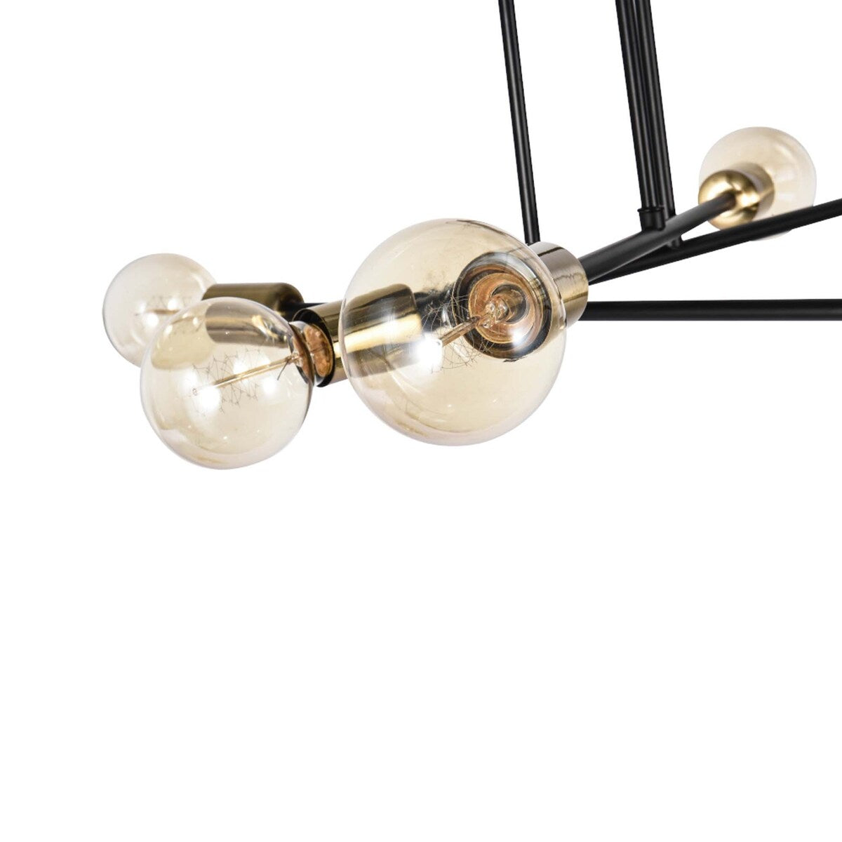 Plafonnier semi-encastré moderne en métal Sputnik de 60 cm (23,62 po)