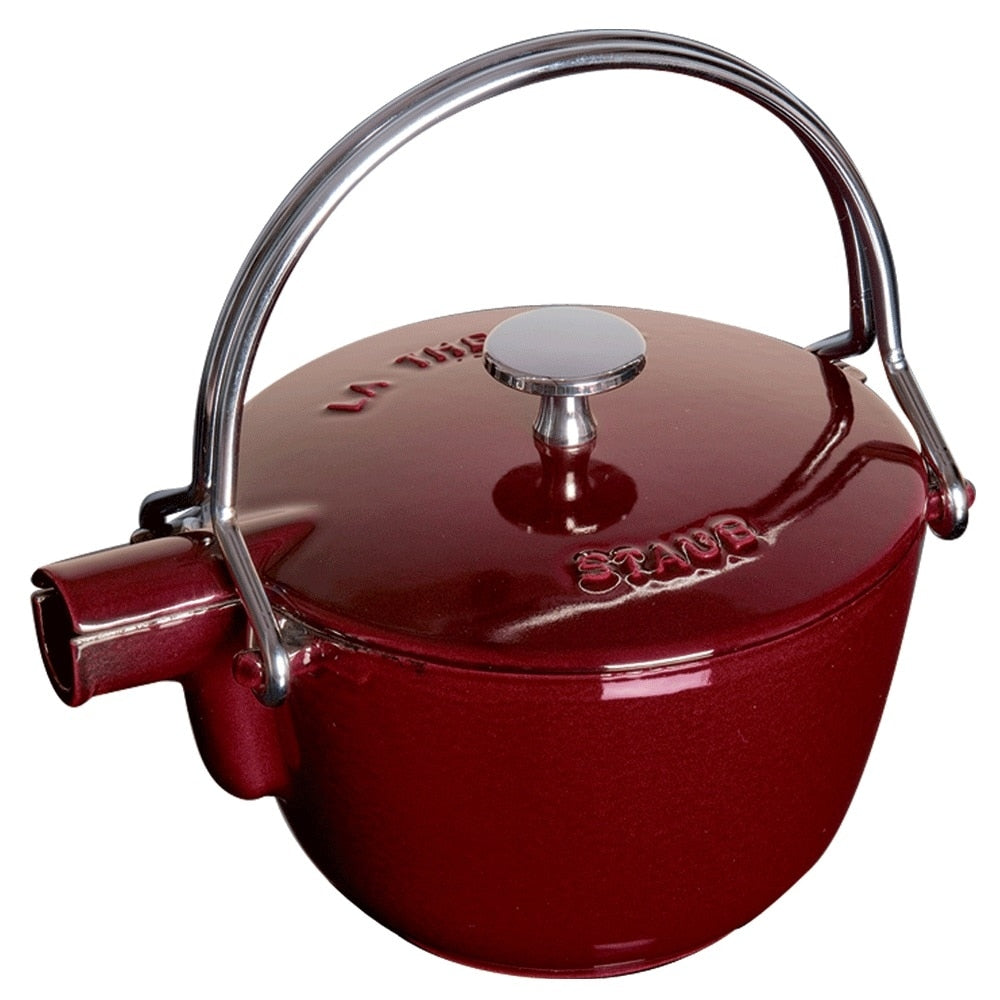 Bouilloire à thé ronde en fonte STAUB de 1 pinte