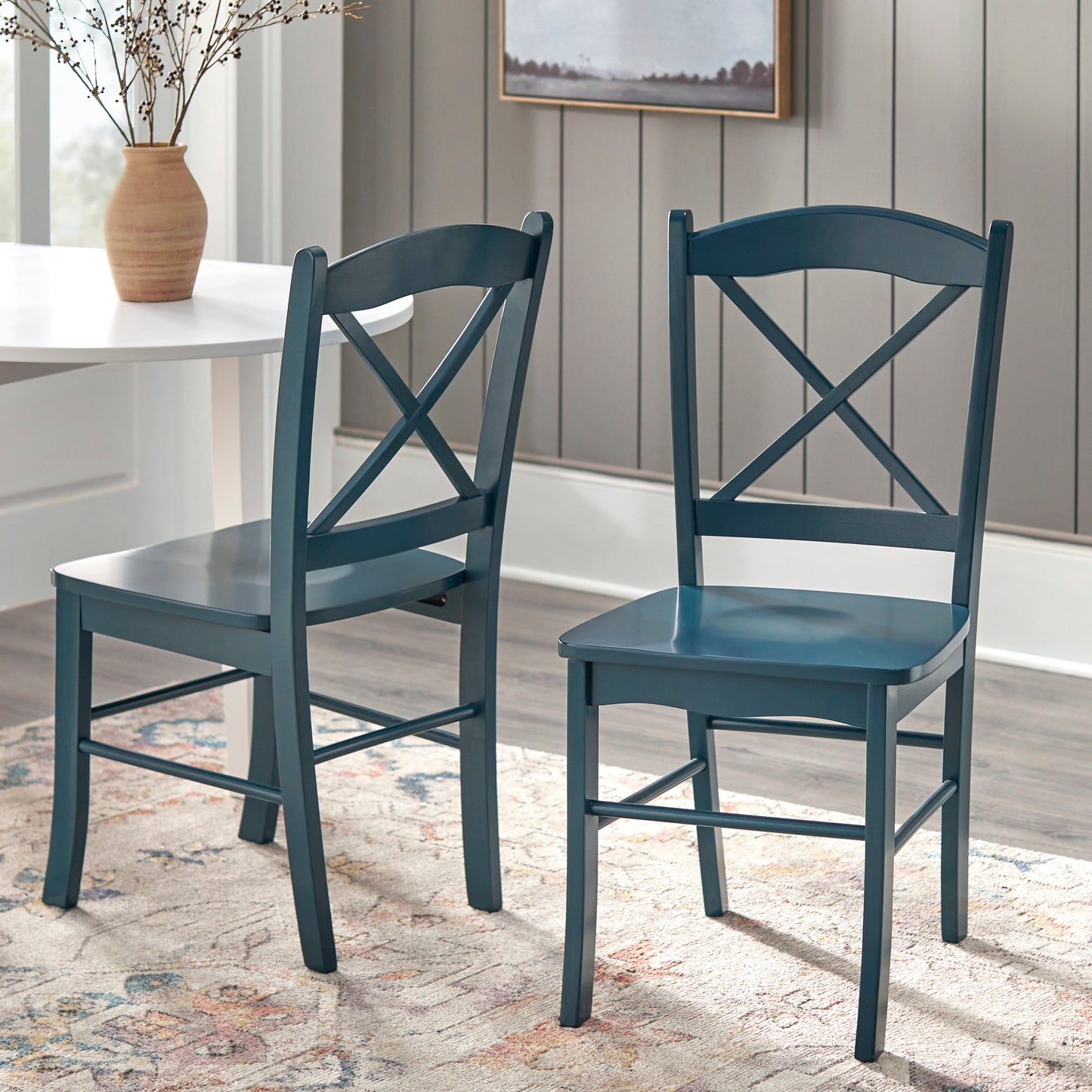 Chaises de salle à manger de style cottage de campagne Simple Living (lot de 2)