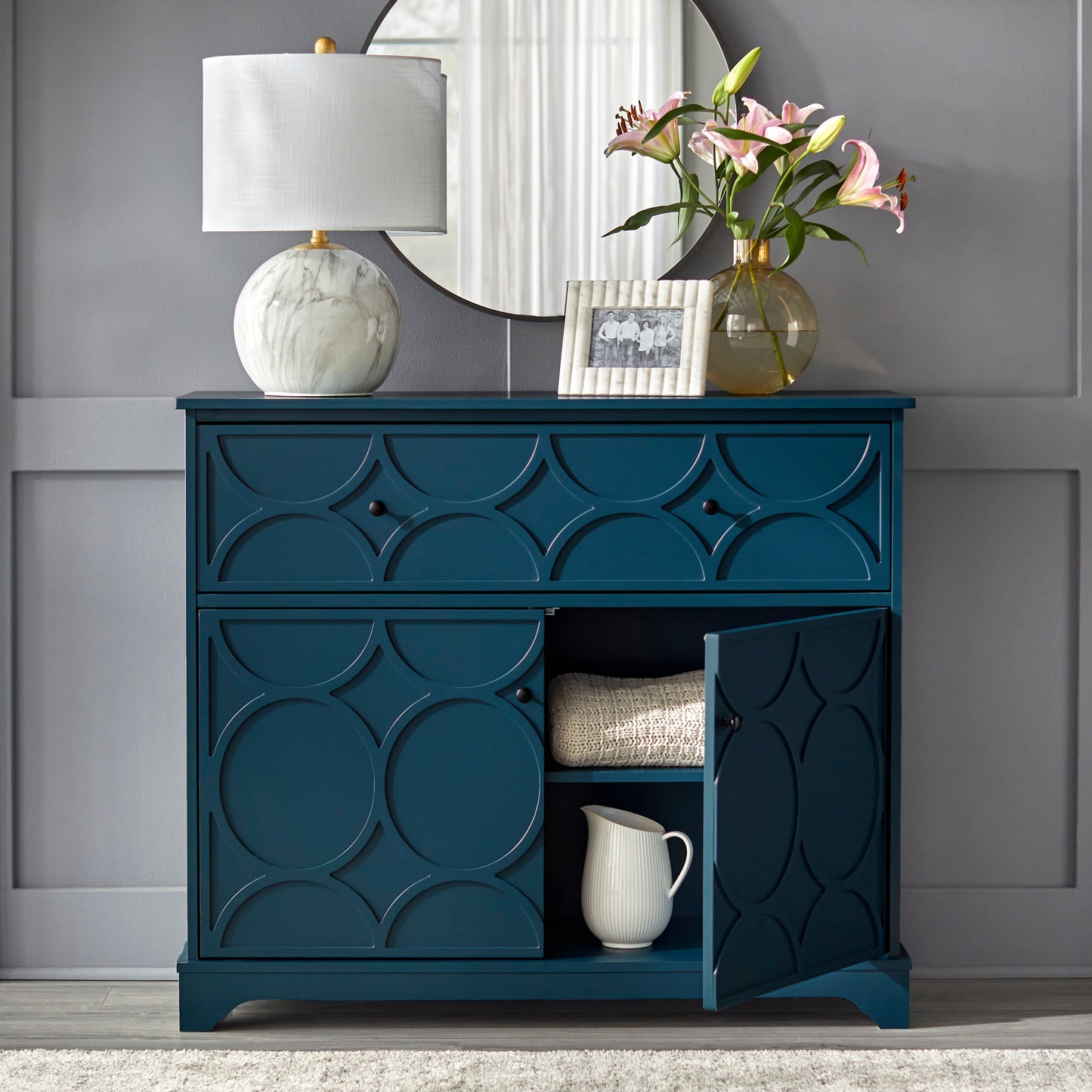 Armoire à façade circulaire Dawson Simple Living