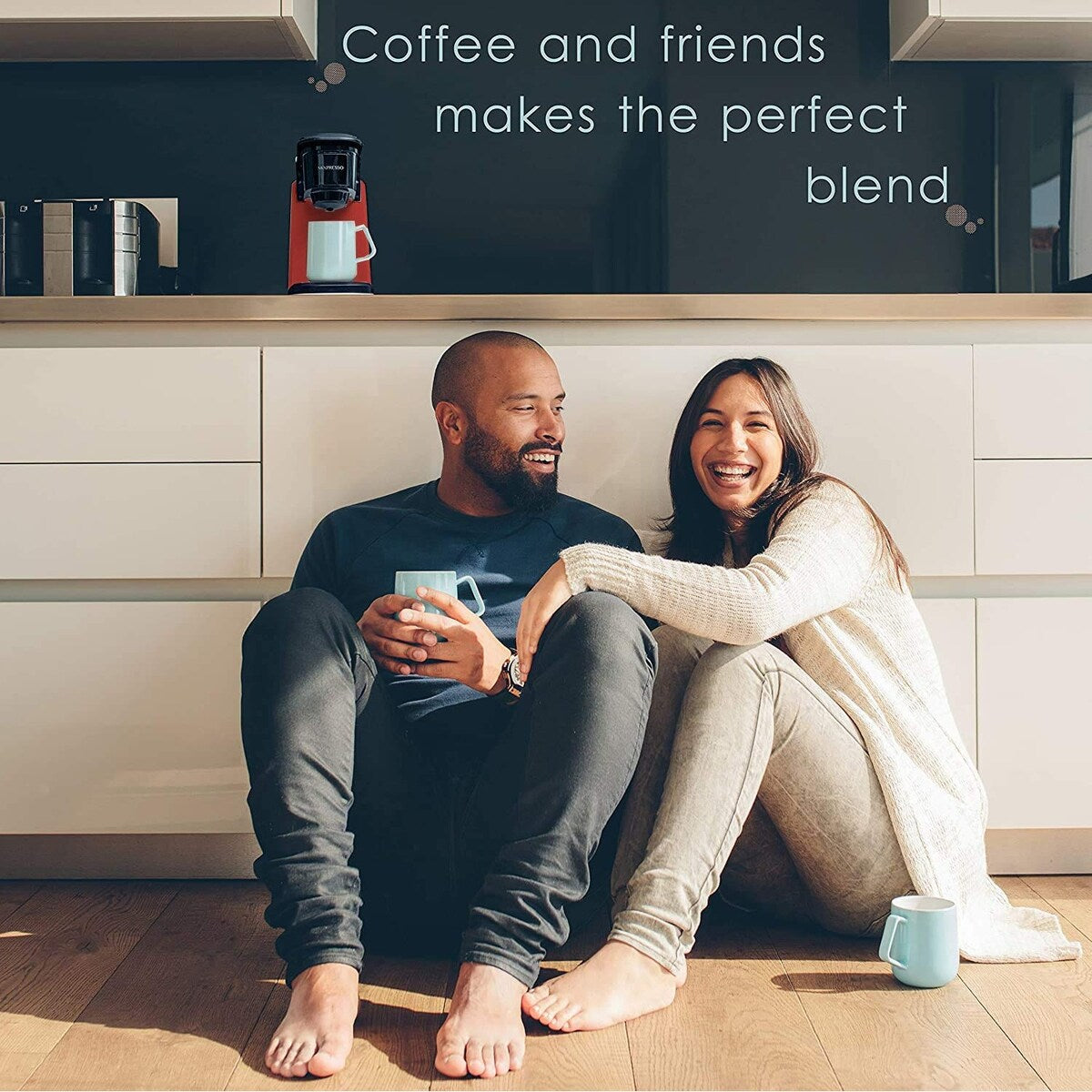 Cafetière à une tasse, machine à café individuelle, compatible avec KCup, fonction One Touch, grise