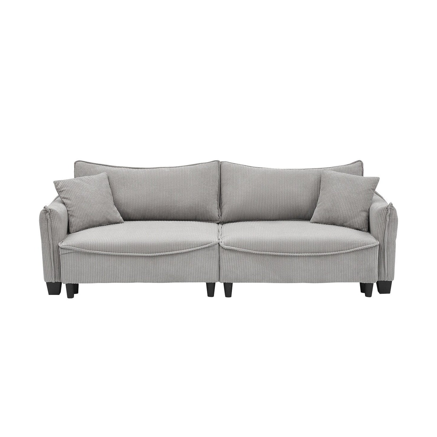 Sofa can be Converted into A Sofa Bed with Two Throw Pillows
