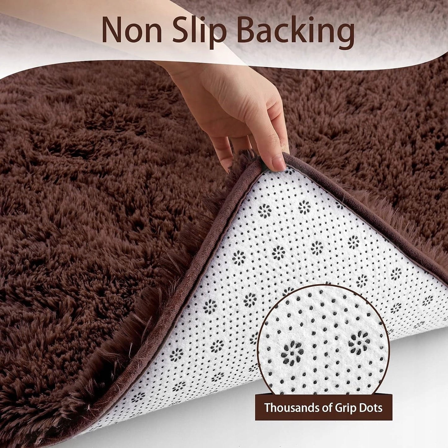 Tapis d'intérieur doux et moderne - 1,22 m x 1,62 m