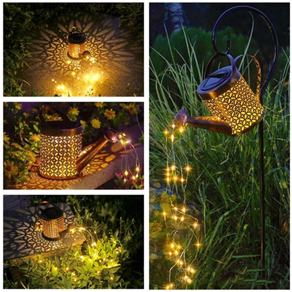 Arrosoir solaire pour extérieur, lampe de jardin étanche