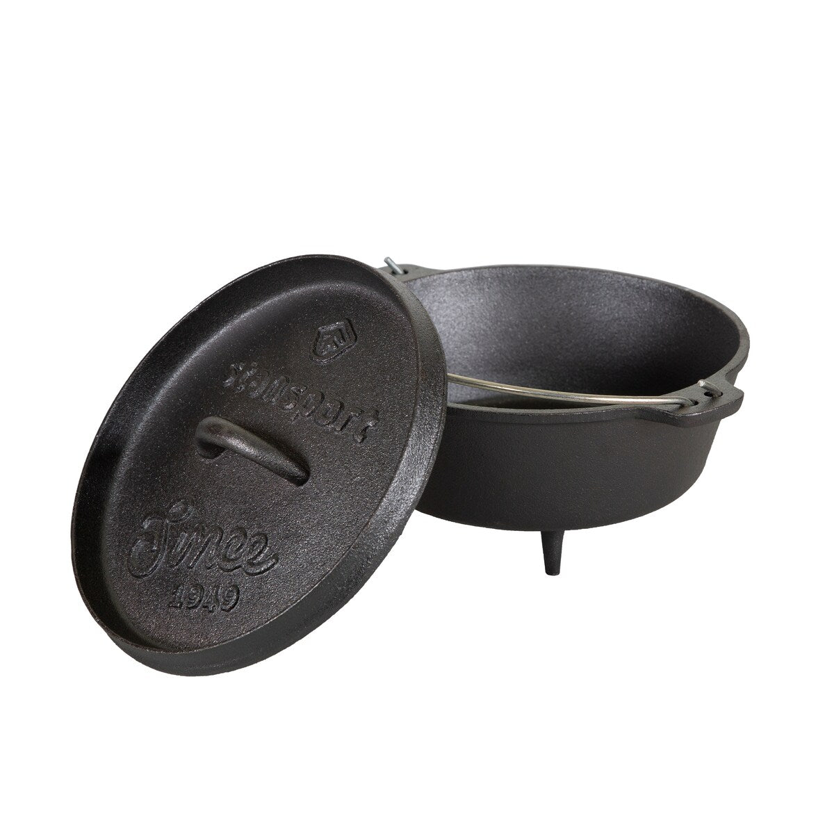 Cocotte en fonte pré-assaisonnée Stansport 2 QT avec pieds - 8 L x 8 l x 5,5 H