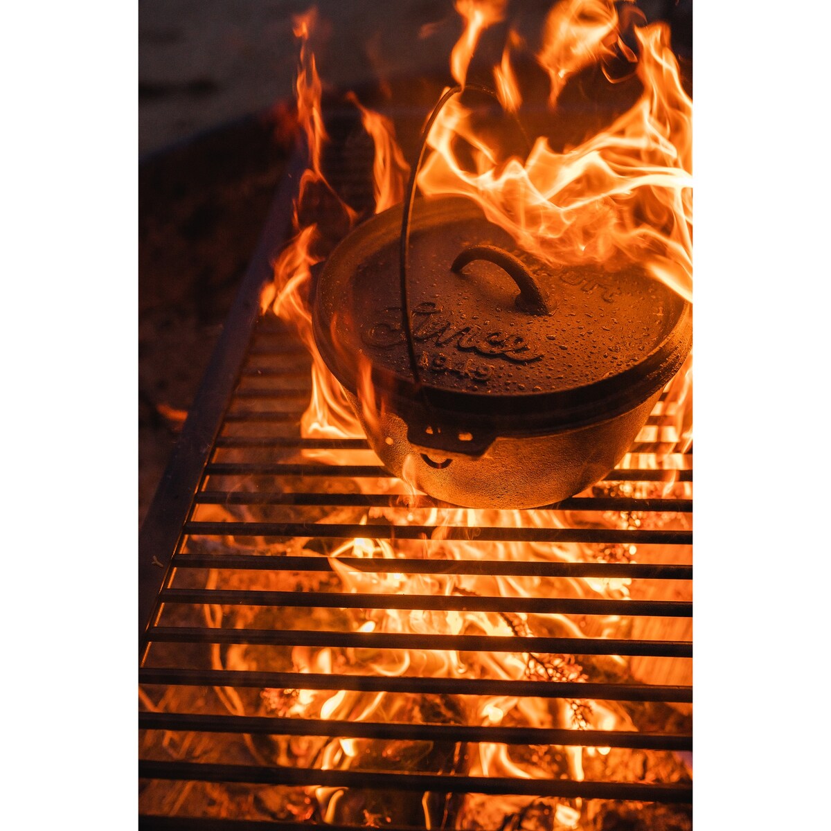 Cocotte en fonte pré-assaisonnée Stansport 8 QT à fond plat - 12 L x 12 l x 5 H