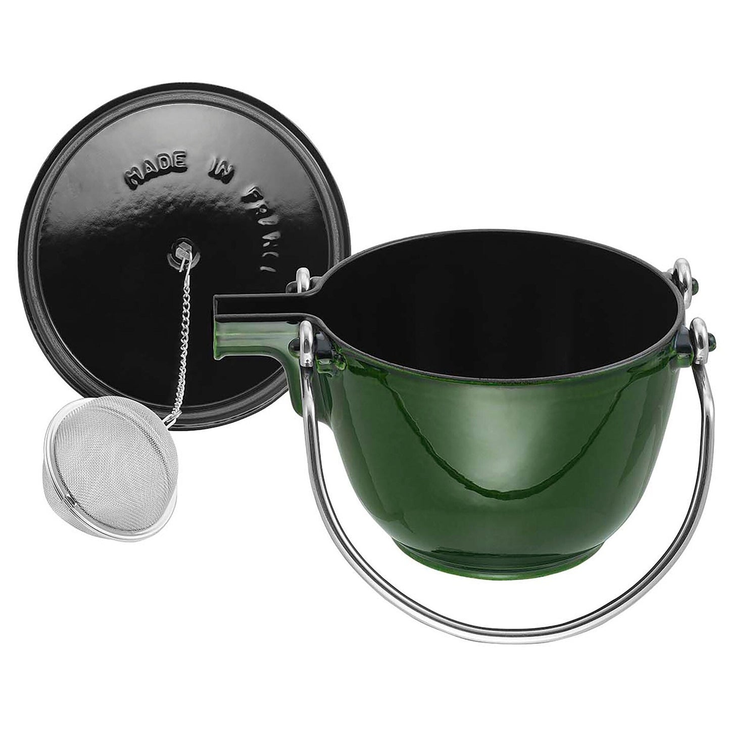 Bouilloire à thé ronde en fonte STAUB de 1 pinte