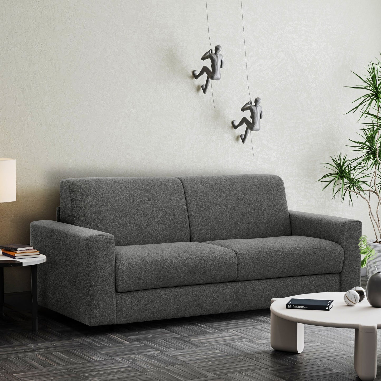 Canapé-lit double Stearns & Foster® Giotto de 78 po avec matelas en mousse à mémoire de forme