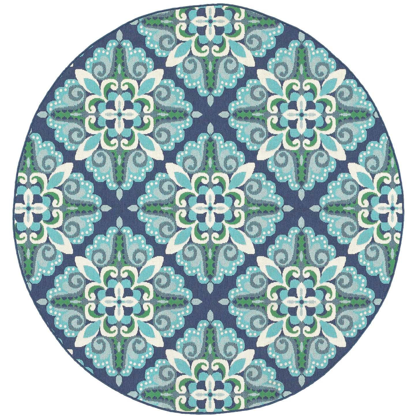 Tapis d'intérieur et d'extérieur Style Haven Martinque Medallion-