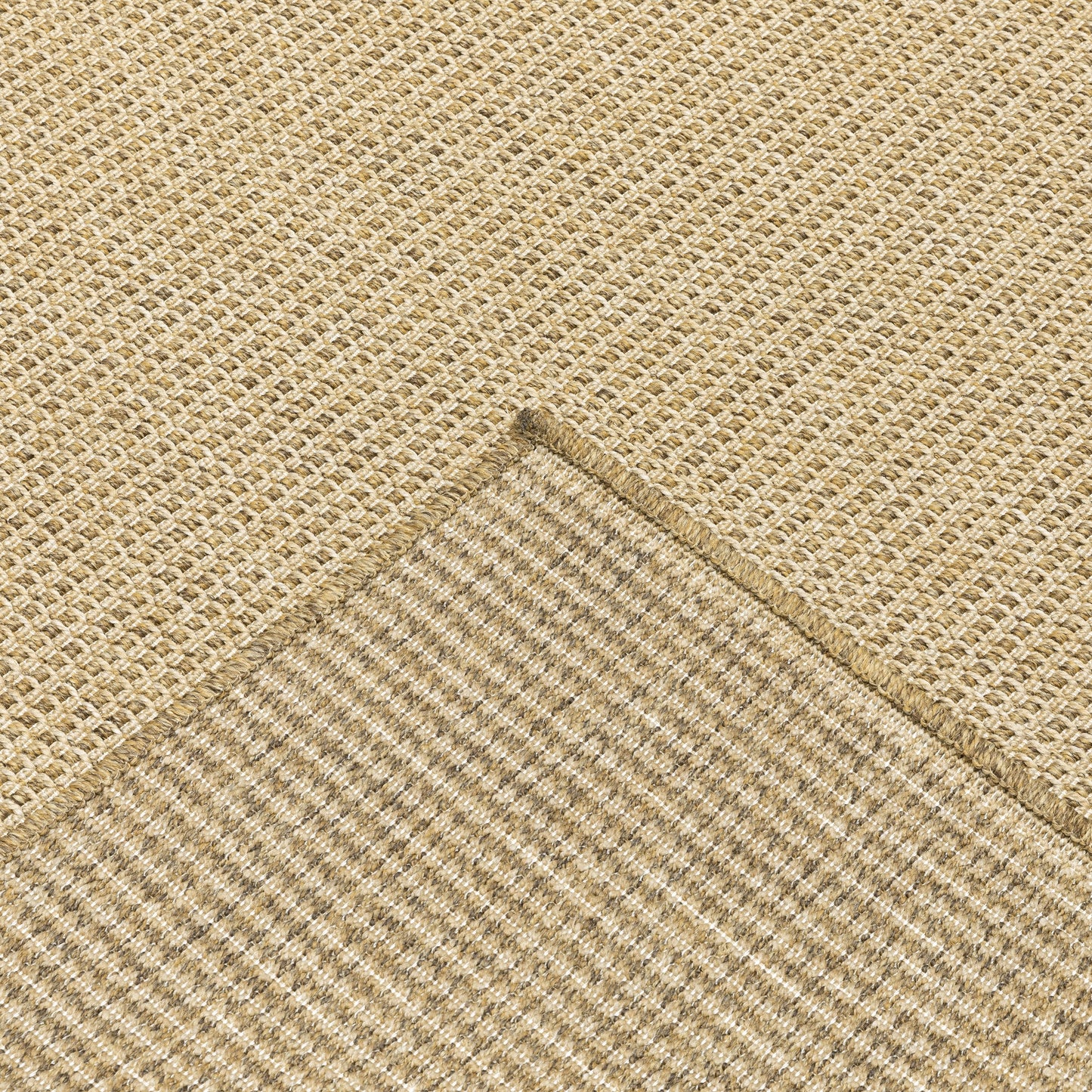 Tapis d'intérieur/extérieur texturé uni marron clair Style Haven Veranda