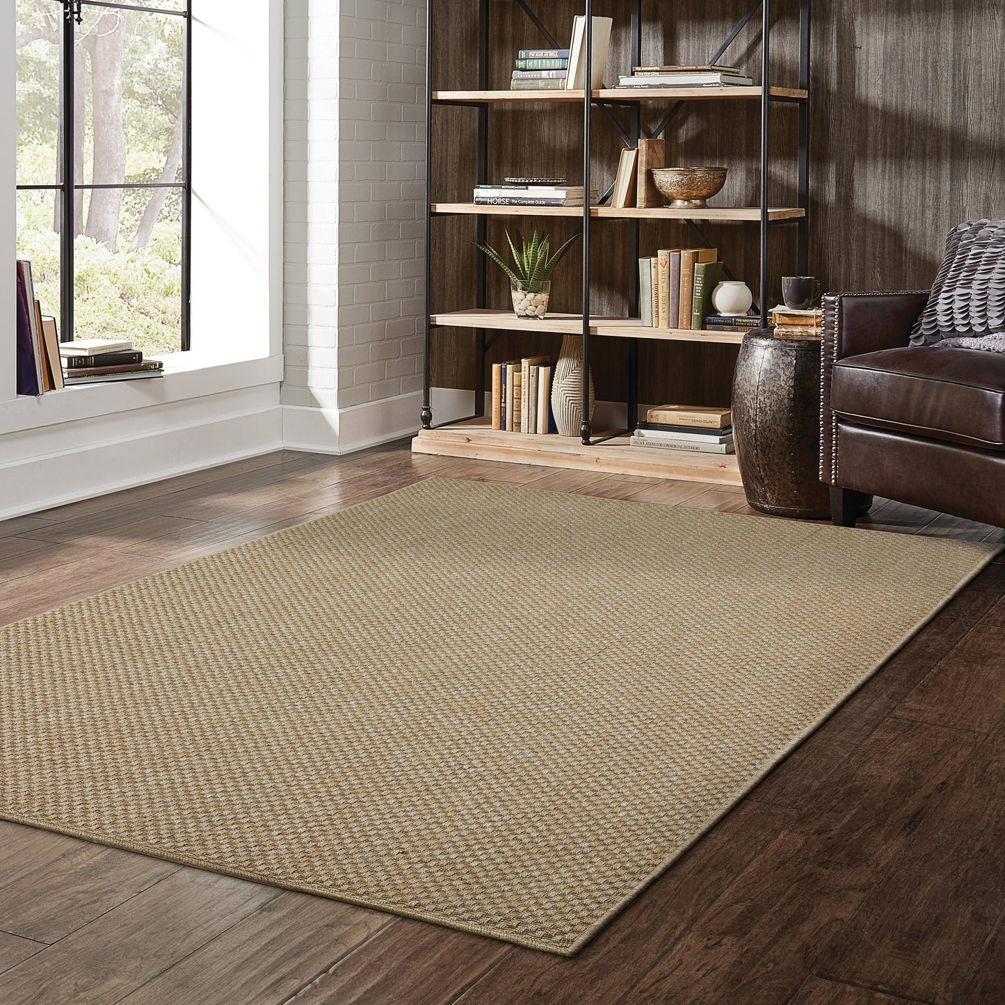 Tapis d'intérieur et d'extérieur tissé ton sur ton Veranda de Style Haven