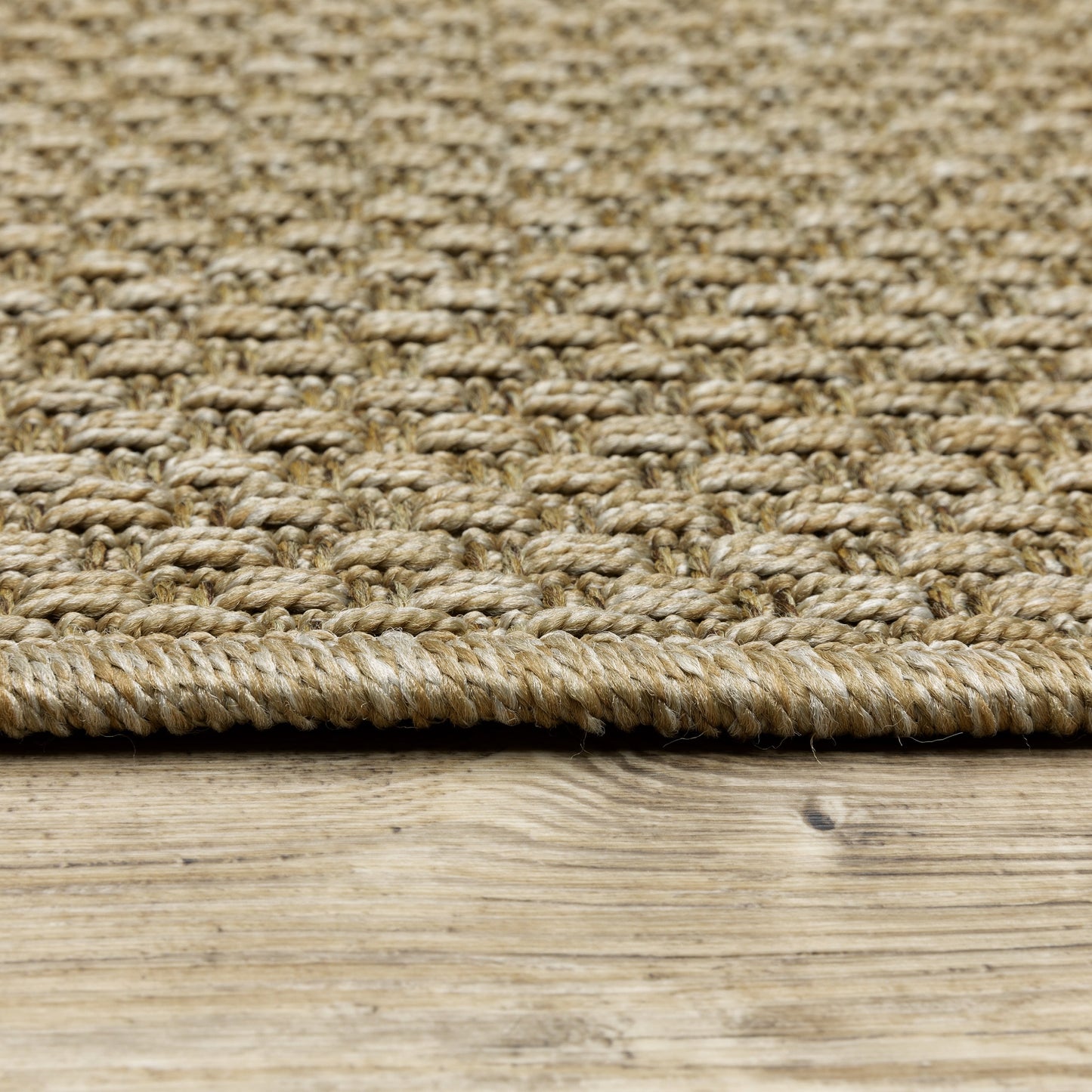 Tapis d'intérieur et d'extérieur tissé ton sur ton Veranda de Style Haven