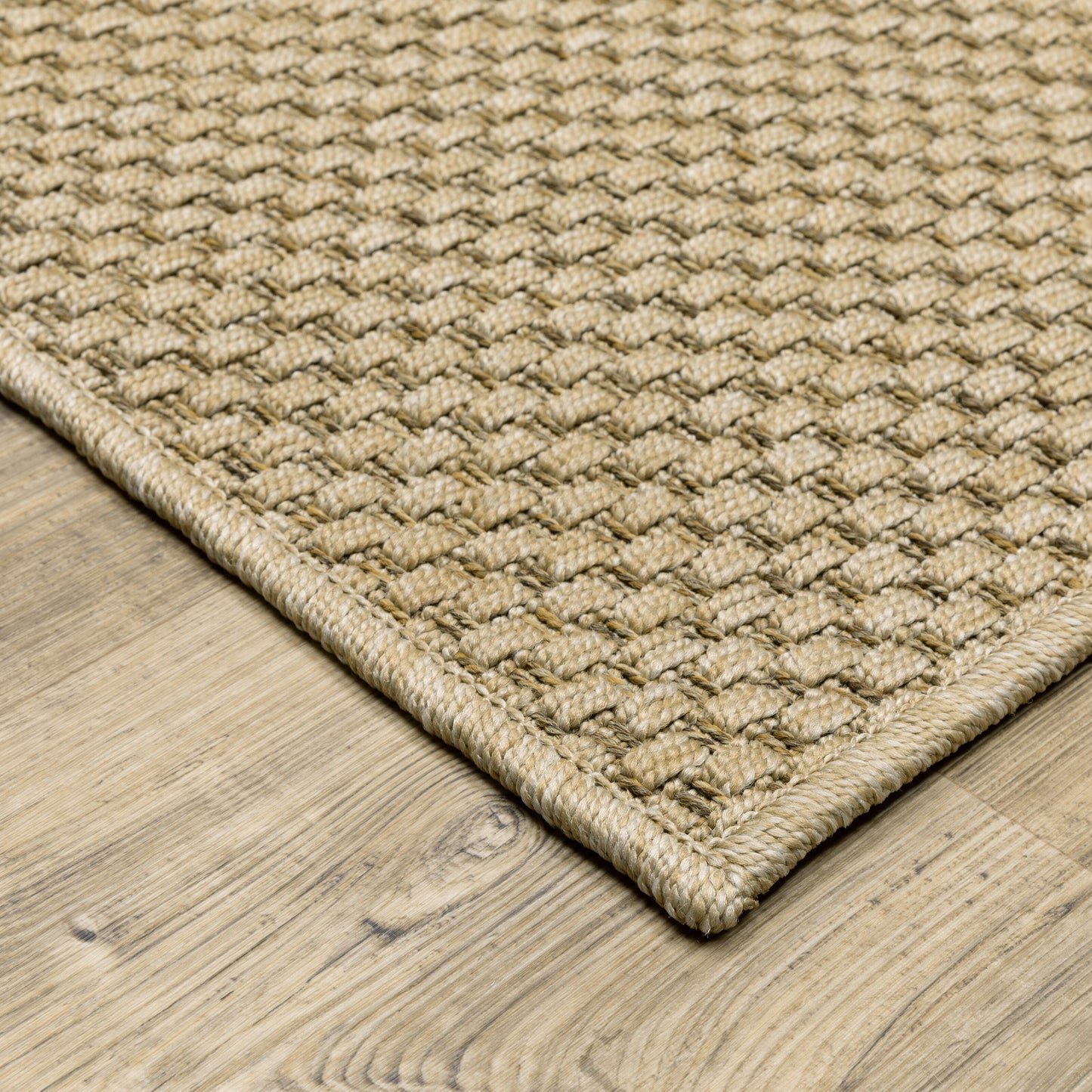 Tapis d'intérieur et d'extérieur tissé ton sur ton Veranda de Style Haven