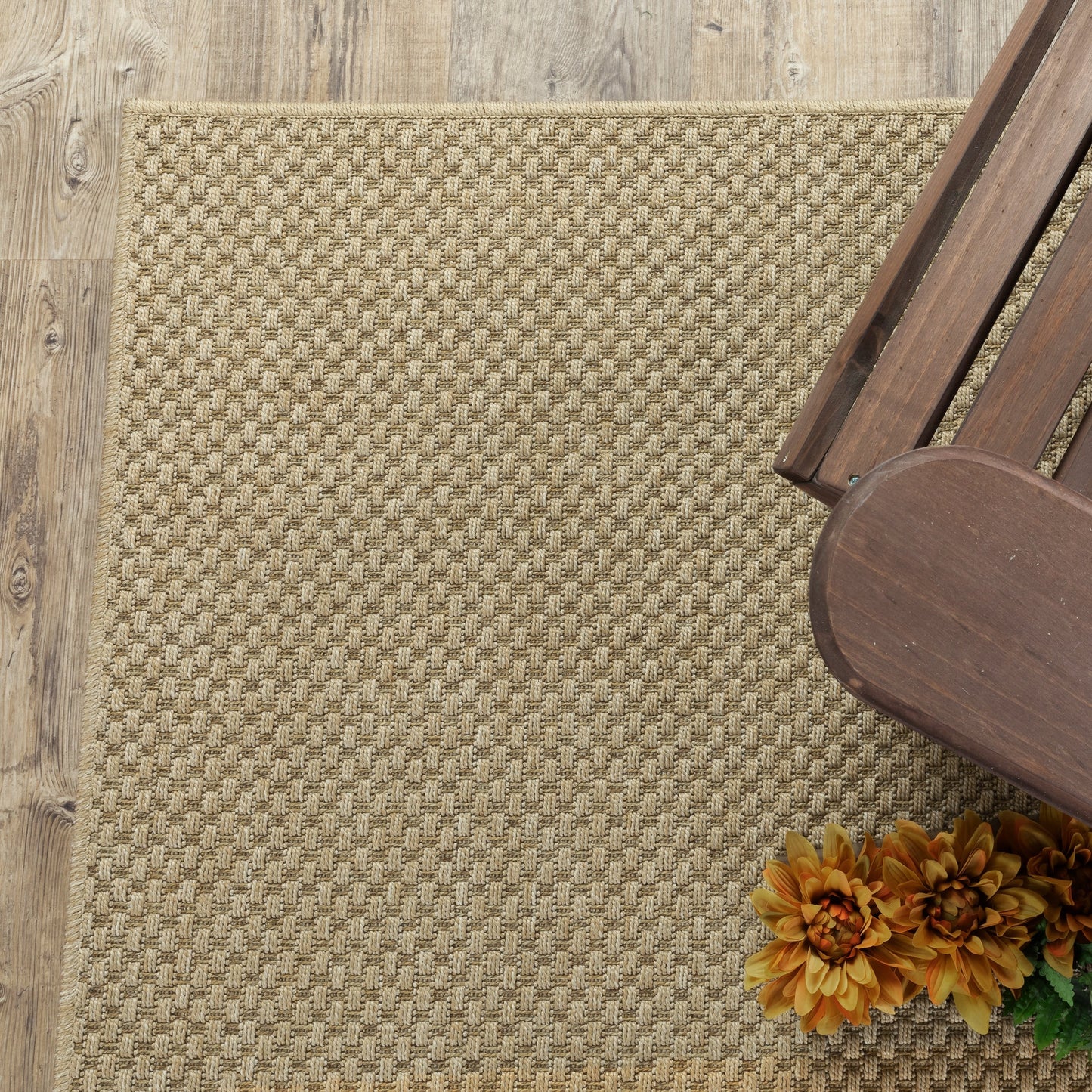 Tapis d'intérieur et d'extérieur tissé ton sur ton Veranda de Style Haven