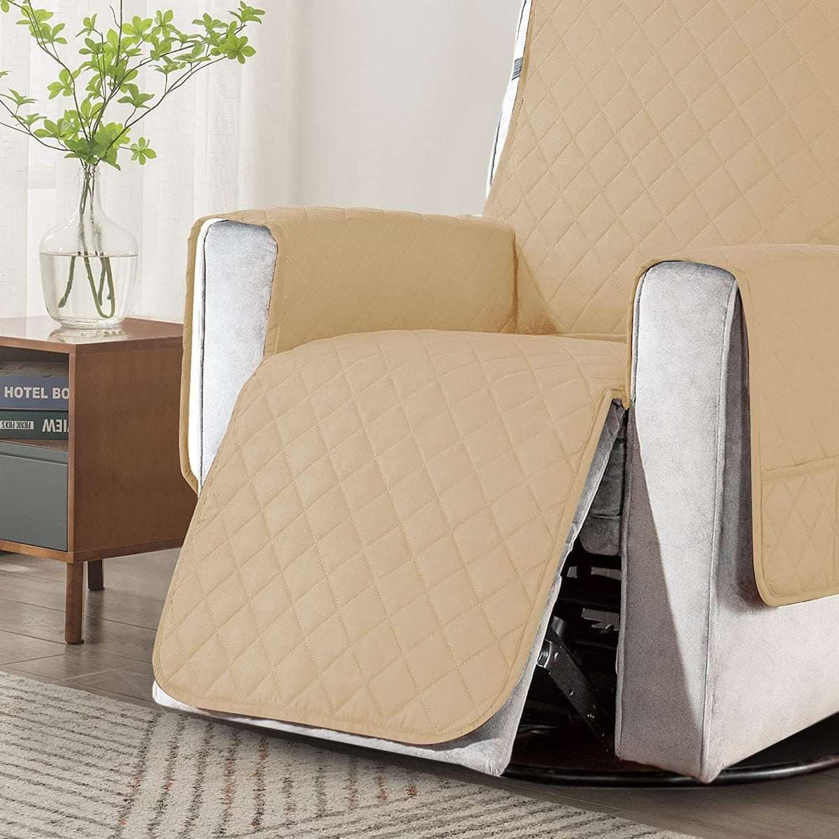 Housse de protection réversible et antidérapante pour fauteuil inclinable Subrtex - Grande taille