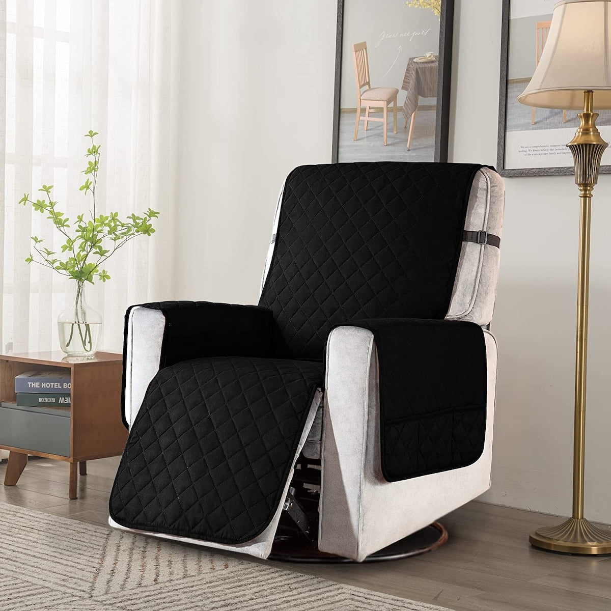 Housse de protection réversible et antidérapante pour fauteuil inclinable Subrtex - Grande taille