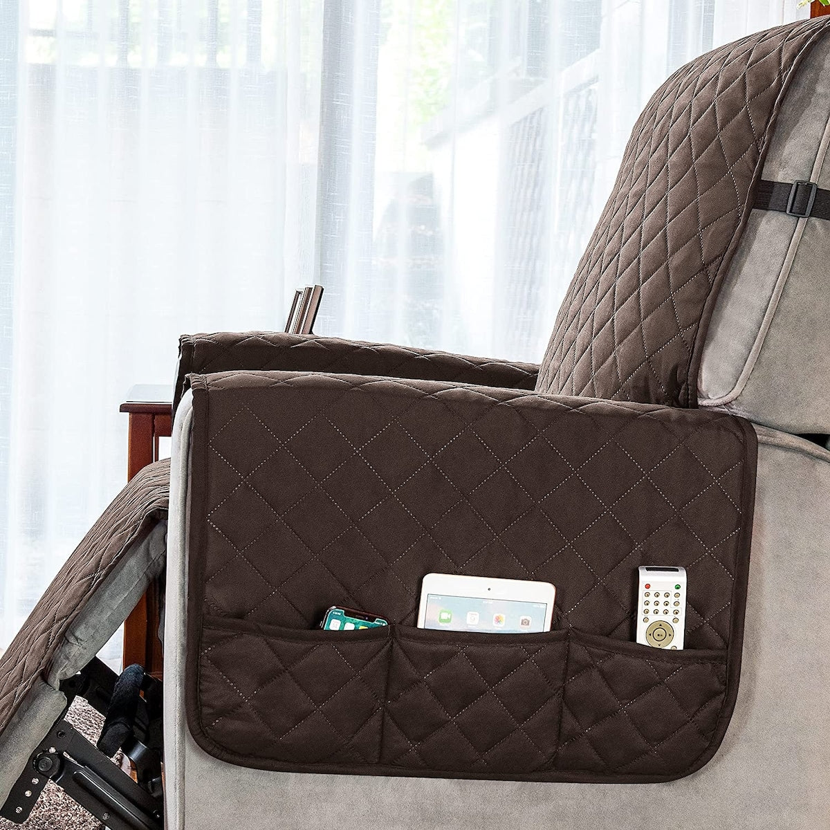 Housse de protection réversible et antidérapante pour fauteuil inclinable Subrtex - Grande taille