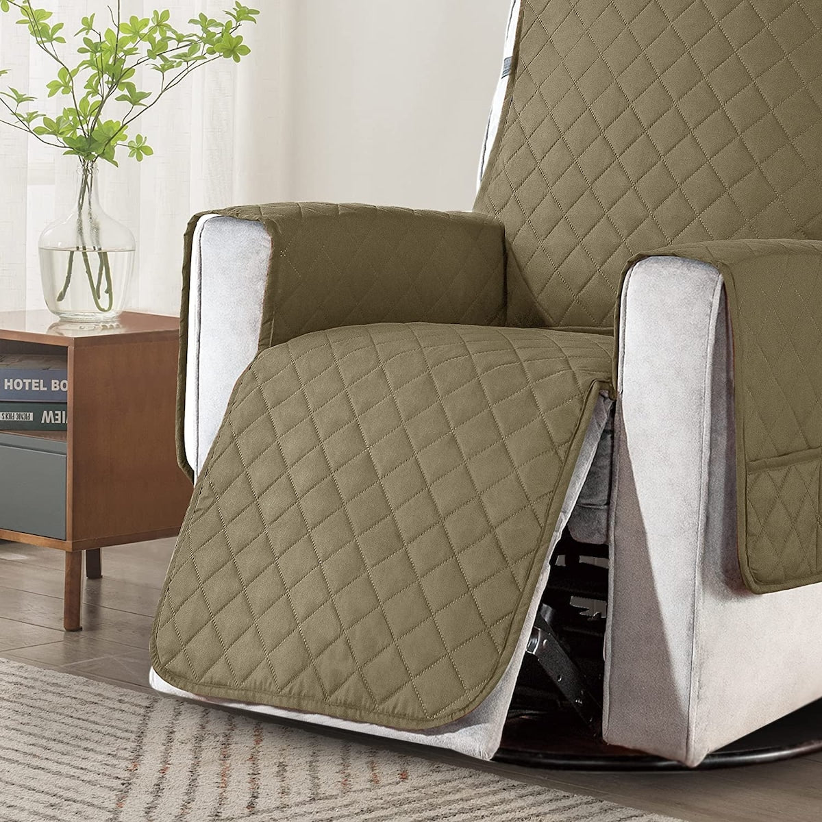 Housse de protection réversible et antidérapante pour fauteuil inclinable Subrtex - Grande taille