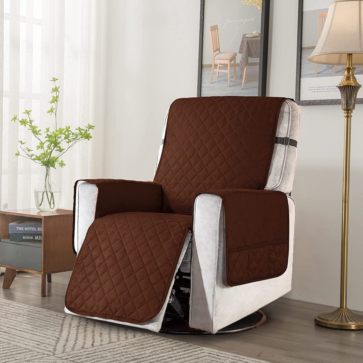 Housse de protection réversible et antidérapante pour fauteuil inclinable Subrtex - Grande taille